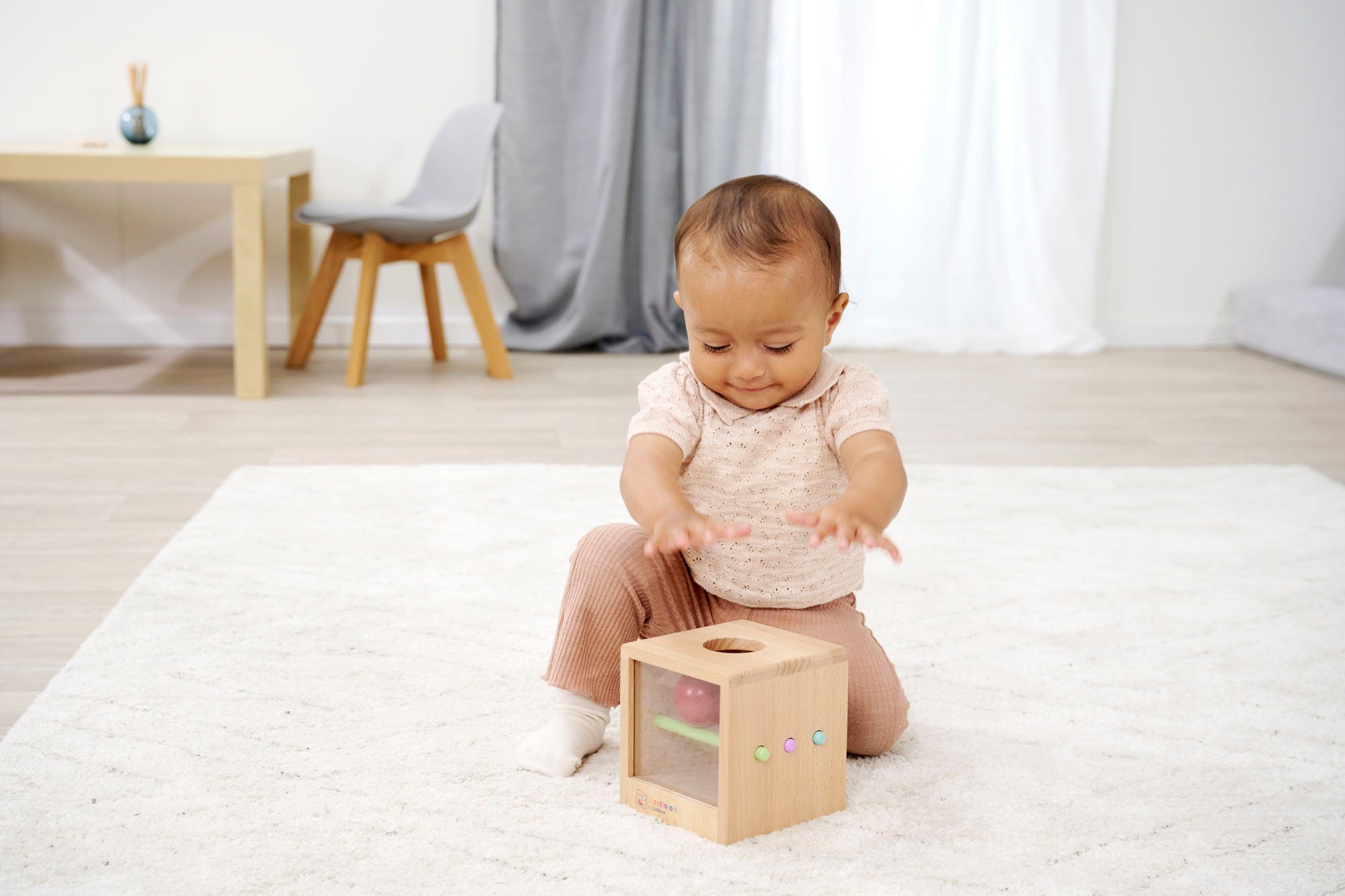 Eichhorn Lernspielzeug Montessori Box mit Kugeln – Bild 4 von 5