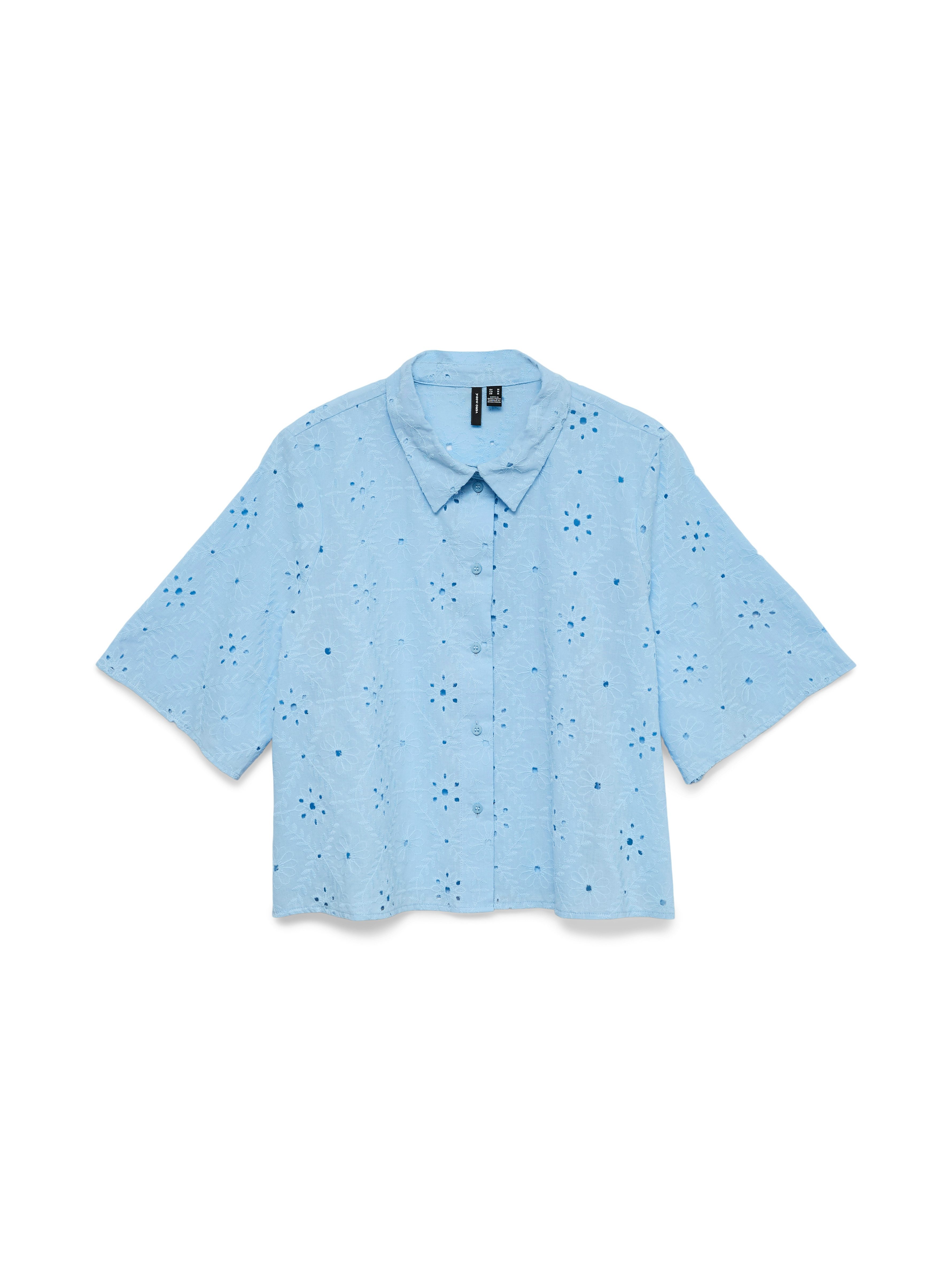 Kurzarmbluse VMELIZA SHORT 2/4 SLEEVE SHIRT WVN NOOS