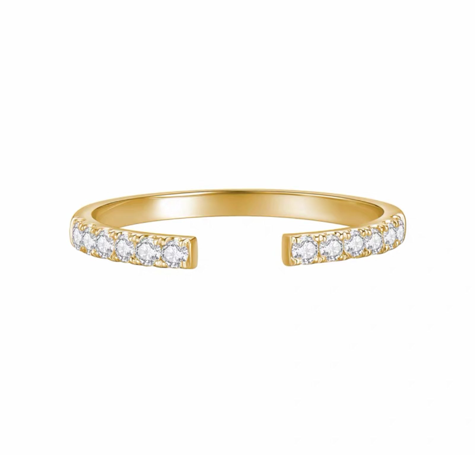 Jumpeak Diamantring Damen Diamantring,3Karat D VS1,Stapelring,ovaler Schliff, 14KGold, Geschenk zum Jahrestag,Weihnachtsgeschenk,Geburtstagsgeschenk