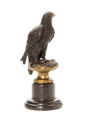 Aubaho Skulptur Bronze Adler Skulptur Figur Bronzeskulptur nach Archibald Thorburn 186