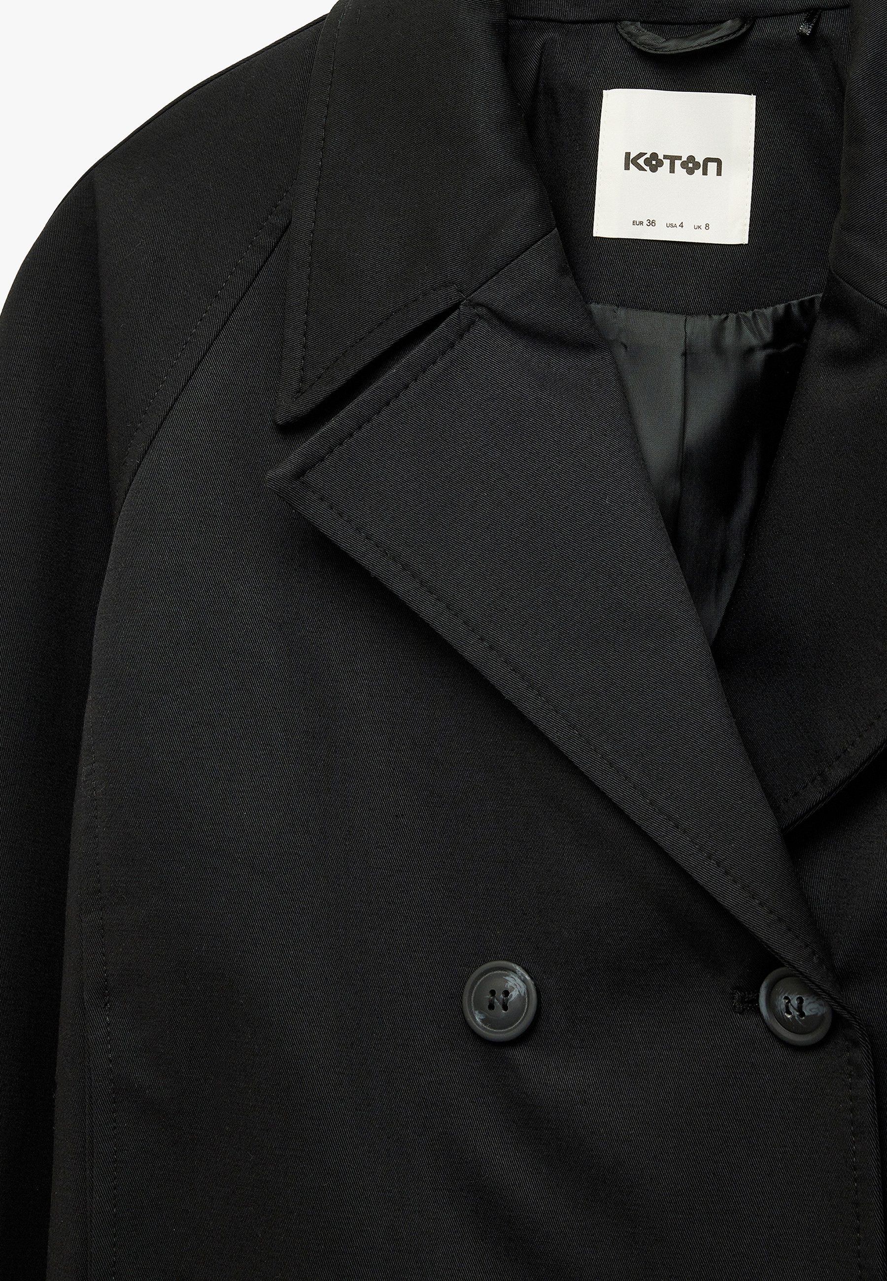 Koton Trenchcoat Regular Mit Knöpfen Trenchcoat
