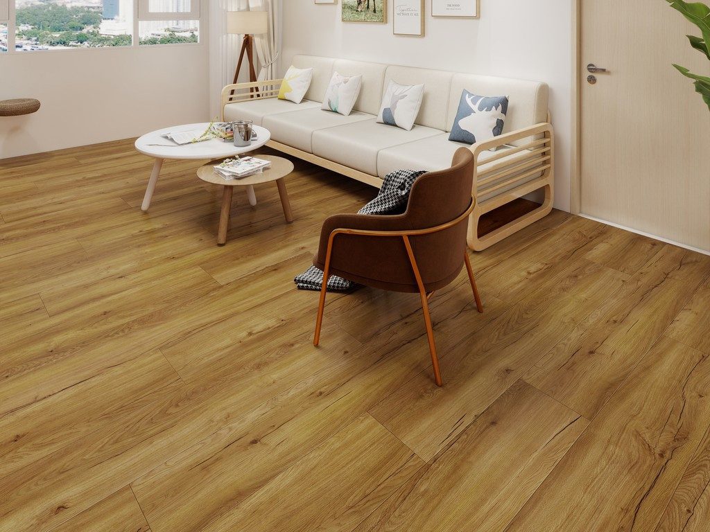 BASICfloor Vinylboden Vinylboden Klebevinyl Objekt Eiche Authentik Landhausdiele