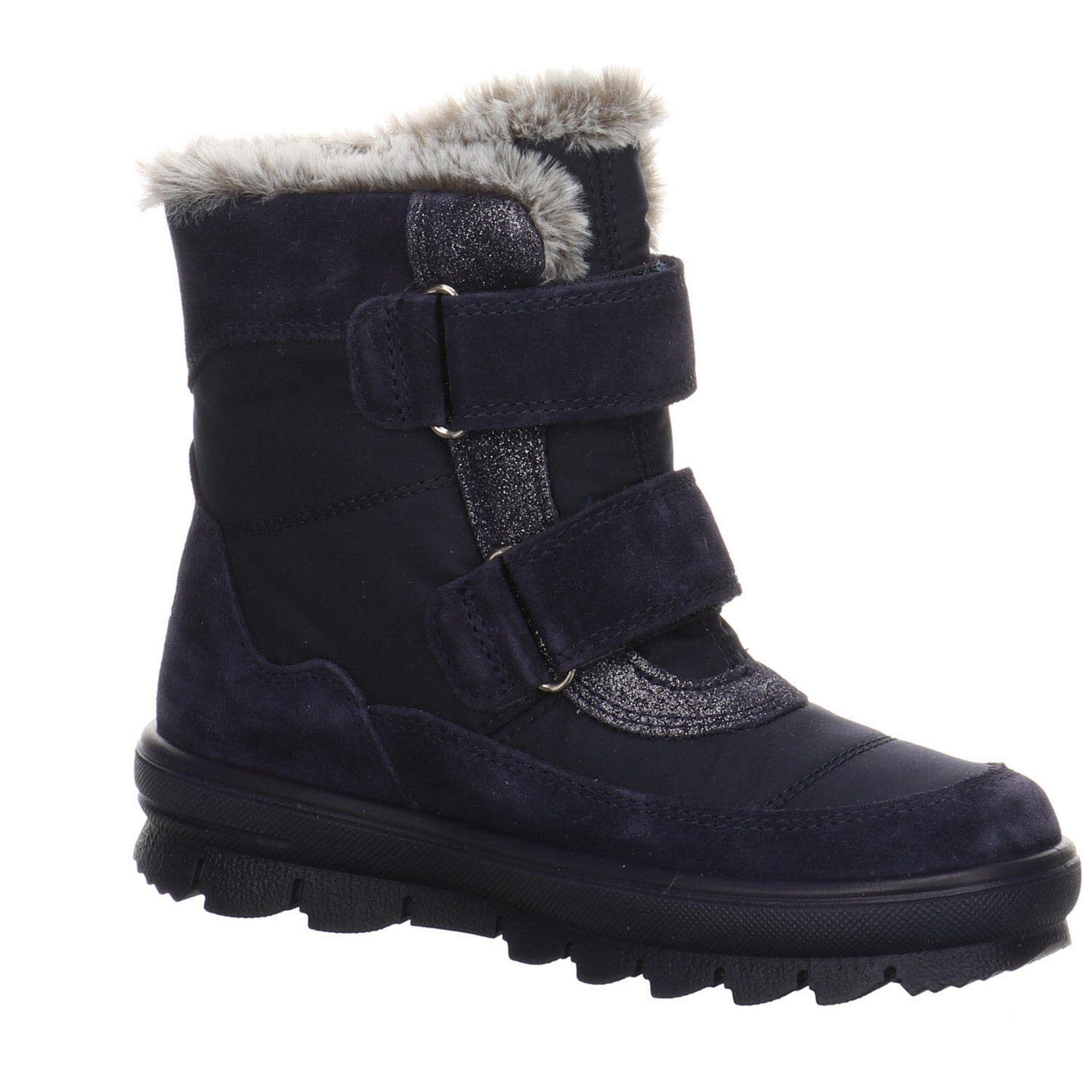Superfit Boots Leder-/Textilkombination blau Leder-/Textilkombination uni Stiefel (20401636)