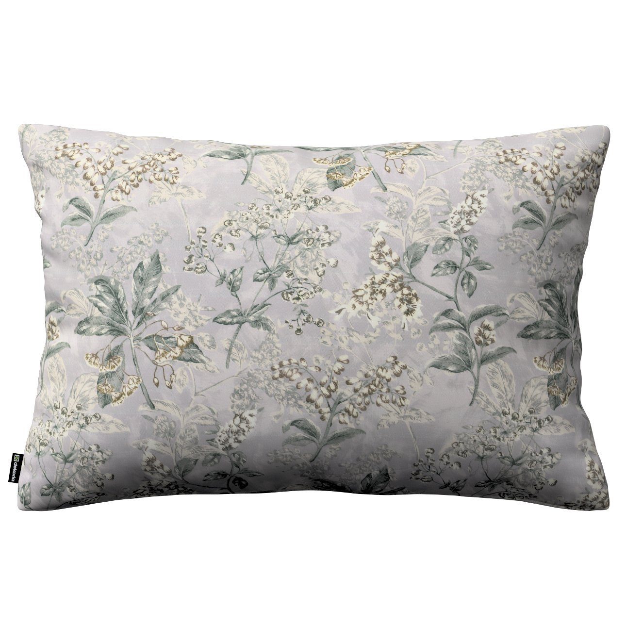 Kissenbezüge Kinga rechteckig, Londres, Dekoria beige-olivgrün-grau | Blumenmotive, Gemustert