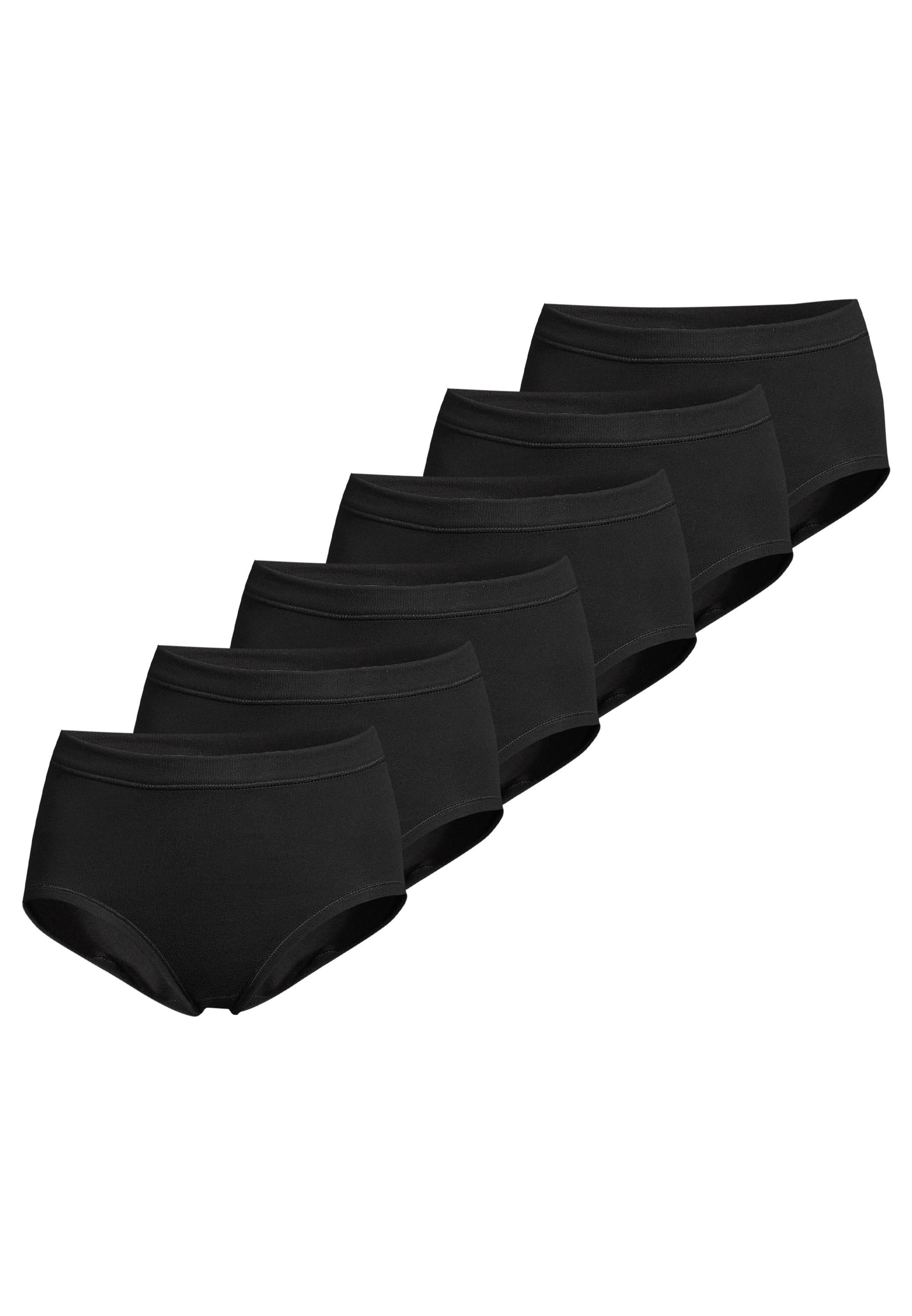 conta Taillenslip 6er Pack Feinripp (Spar-Set, 6-St) Taillen Slip - Baumwolle - Atmungsaktiv - Weiche Feinripp-Qualität