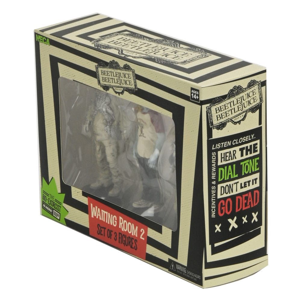NECA Actionfigur Beetlejuice Beetlejuice Figuren 3er-Pack Waiting Room 2 10 cm