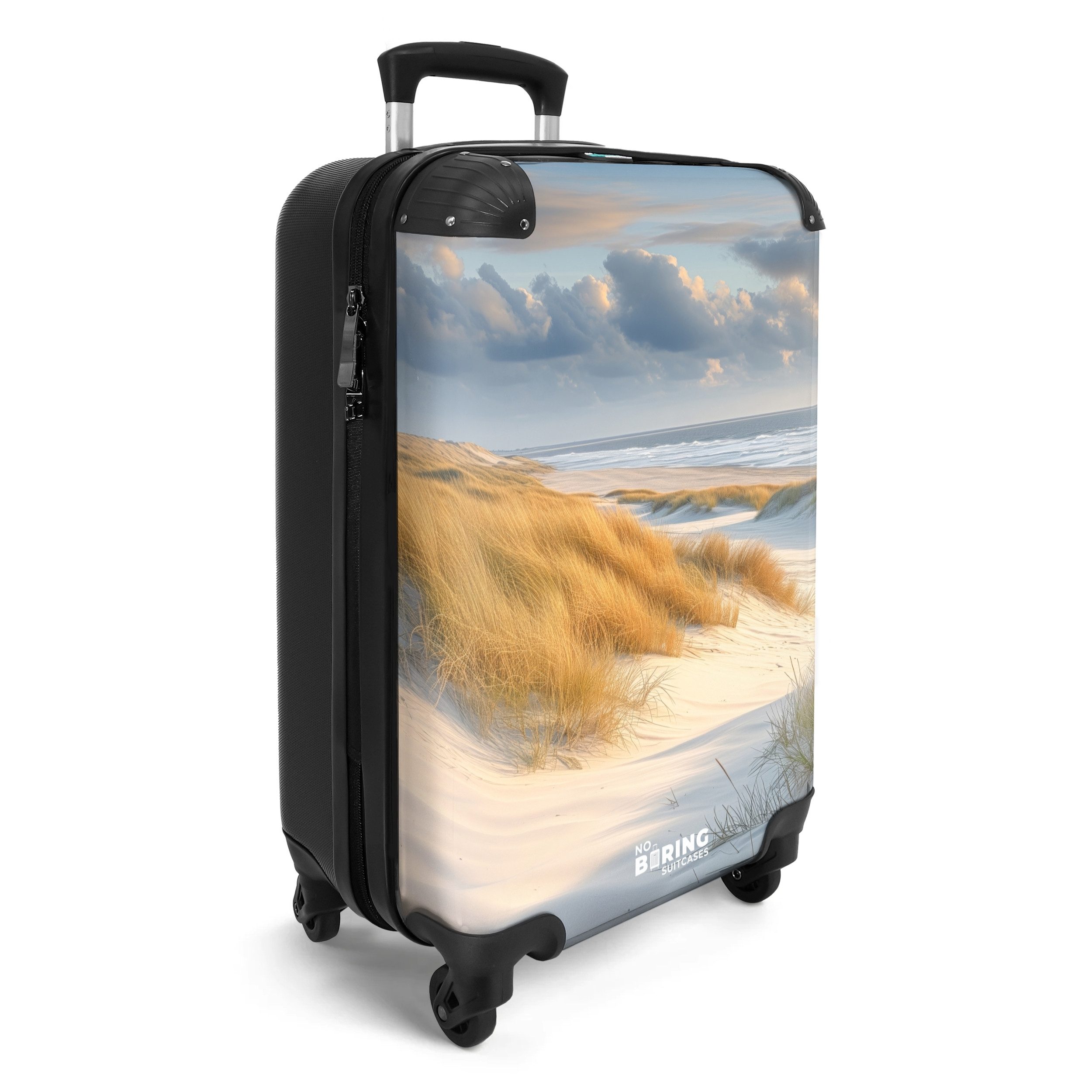 NoBoringSuitcases.com© Hartschalen-Trolley Dünen mit Strandhafer 55x35x20cm günstig online kaufen
