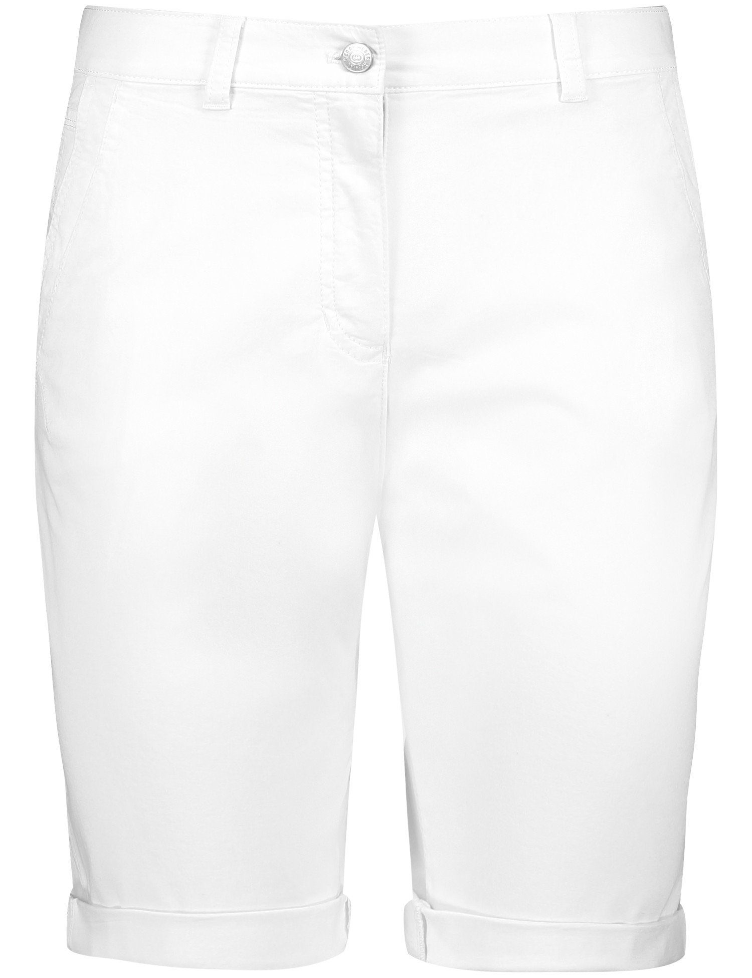 gekrempeltem mit 7/8-Hose Saum Shorts weiß/weiß WEBER GERRY