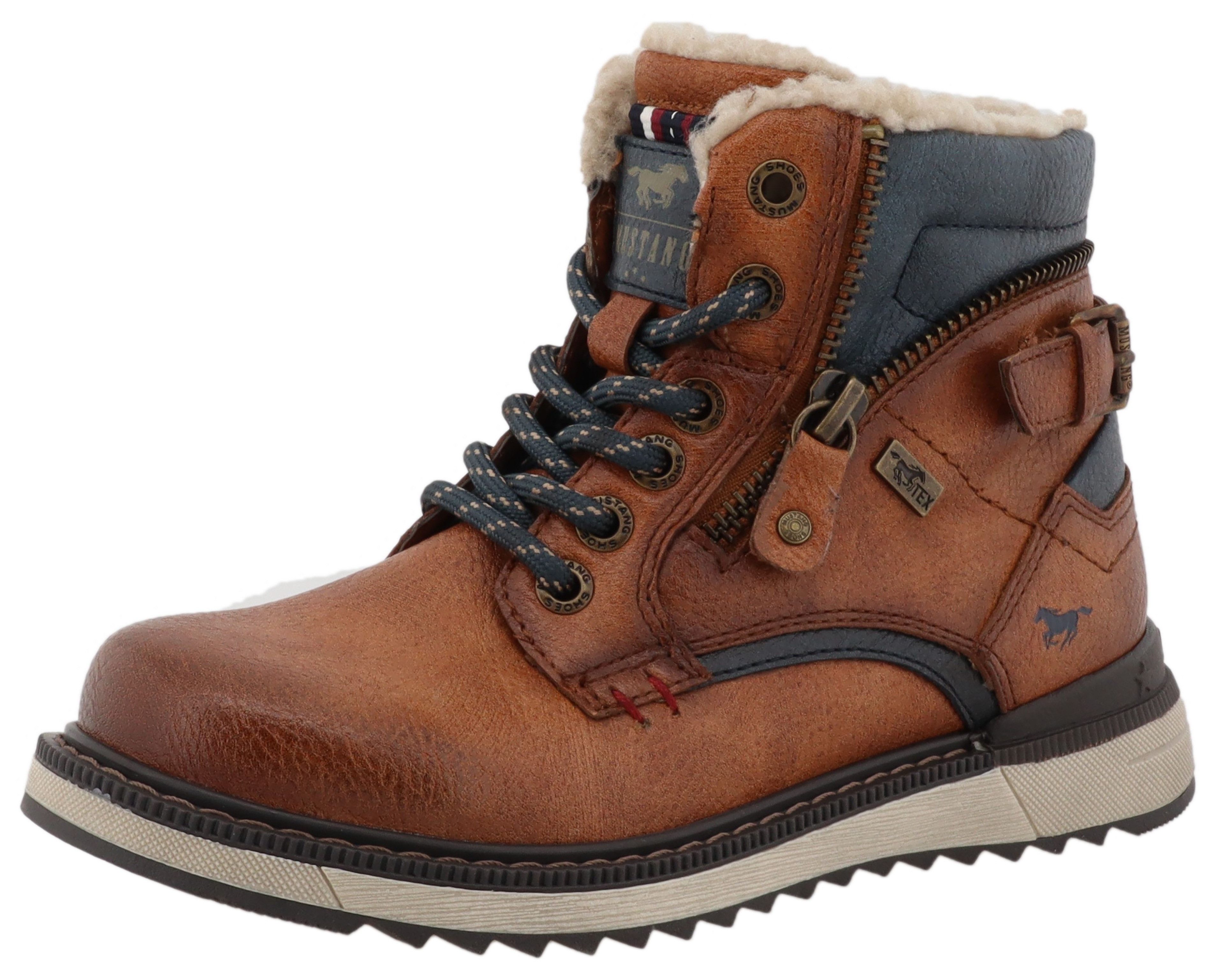 Mustang Shoes Donato Winterboots Schnürboots, Outdoorboots mit TEX-Membrane