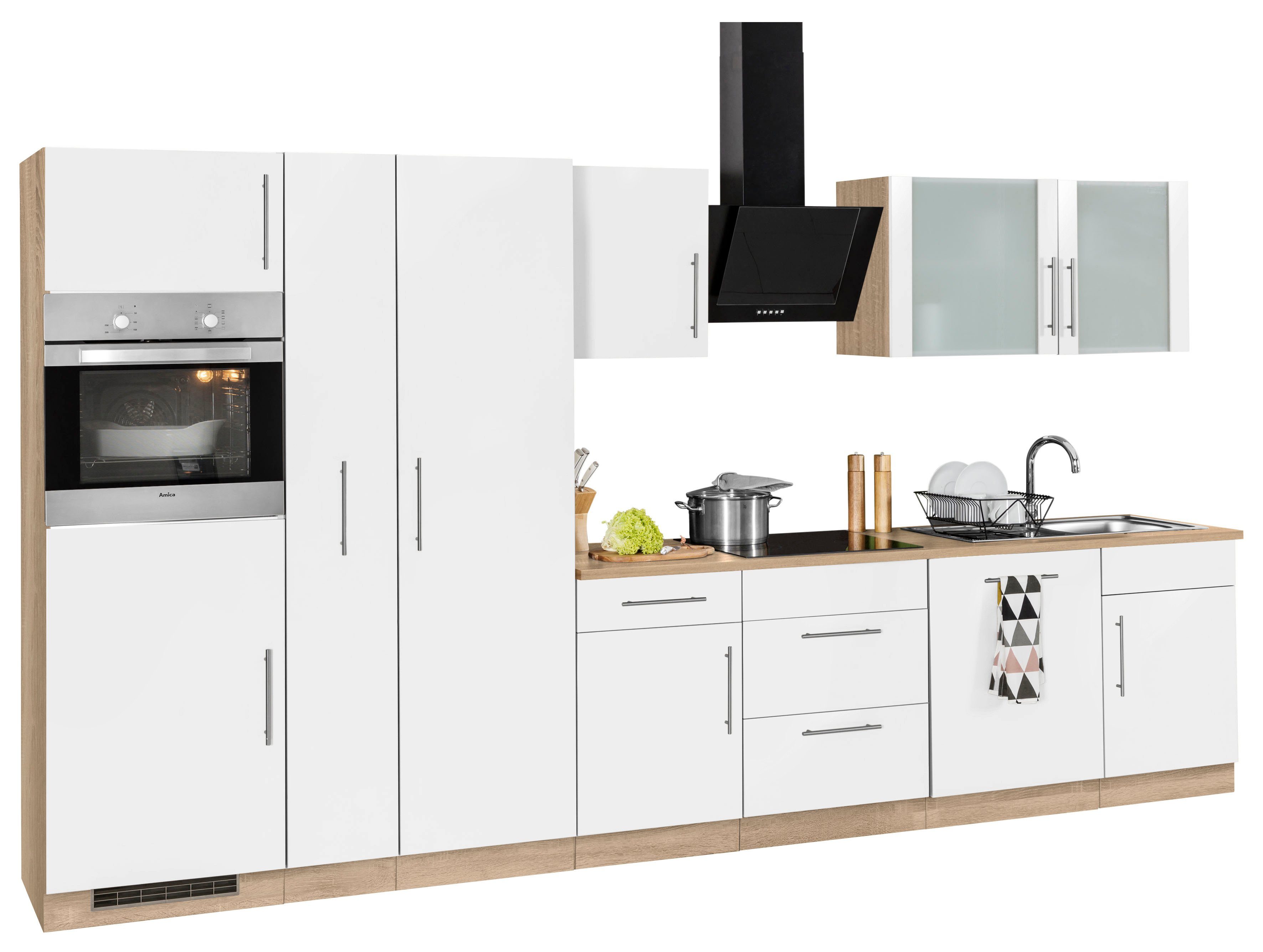 wiho Küchen Küchenzeile erhältlich vielen In ohne Breite E-Geräte, 360 Cali, Farben cm