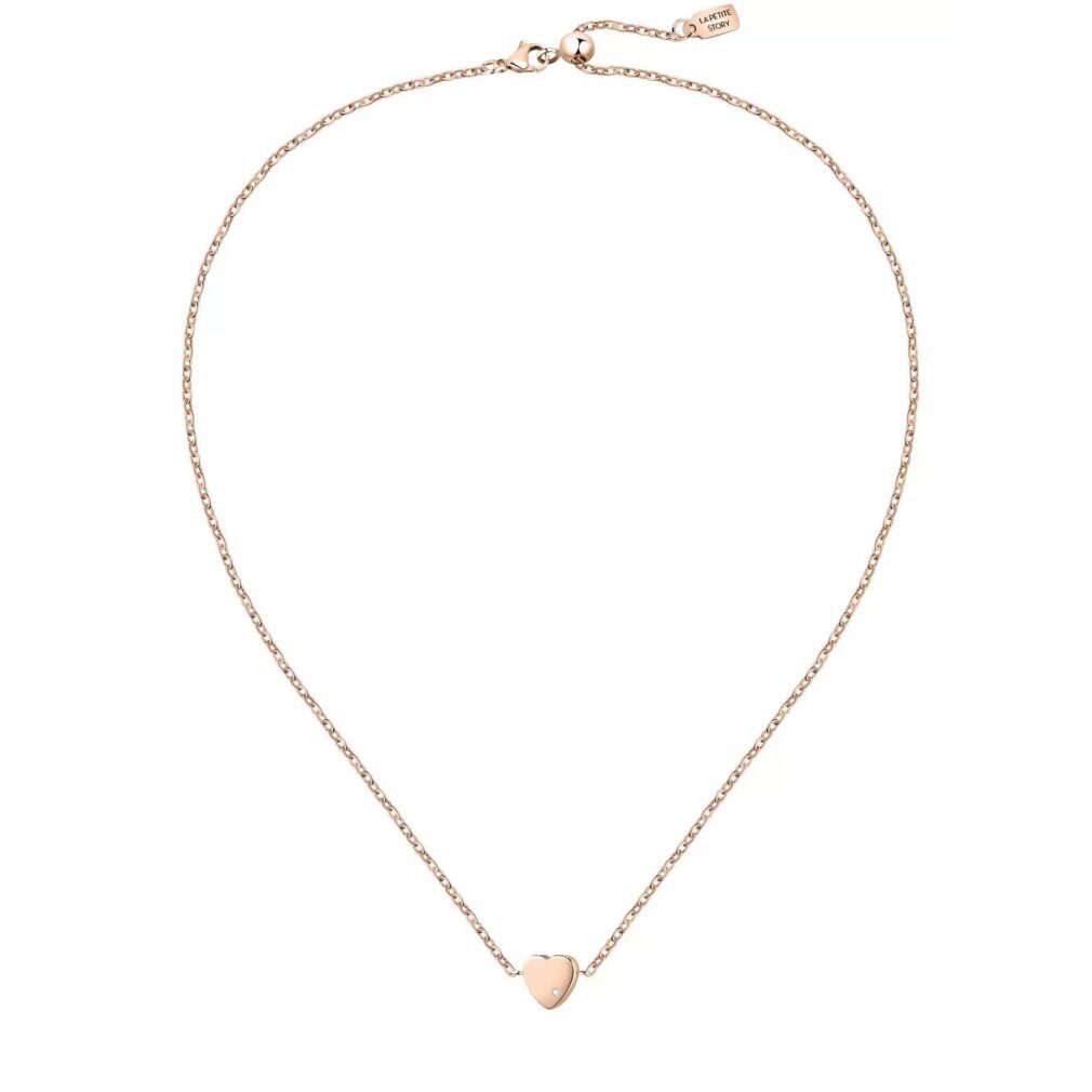 Kette mit Einhänger Romantic bronze necklace with crystal Love LPS10ASD06