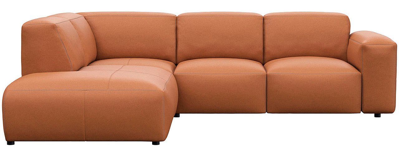 FLEXLUX Ecksofa Lucera, super bequem durch hochwertigen Sitzaufbau mit Kaltschaum, modern & anschmiegsam, L-Form, Designsofa