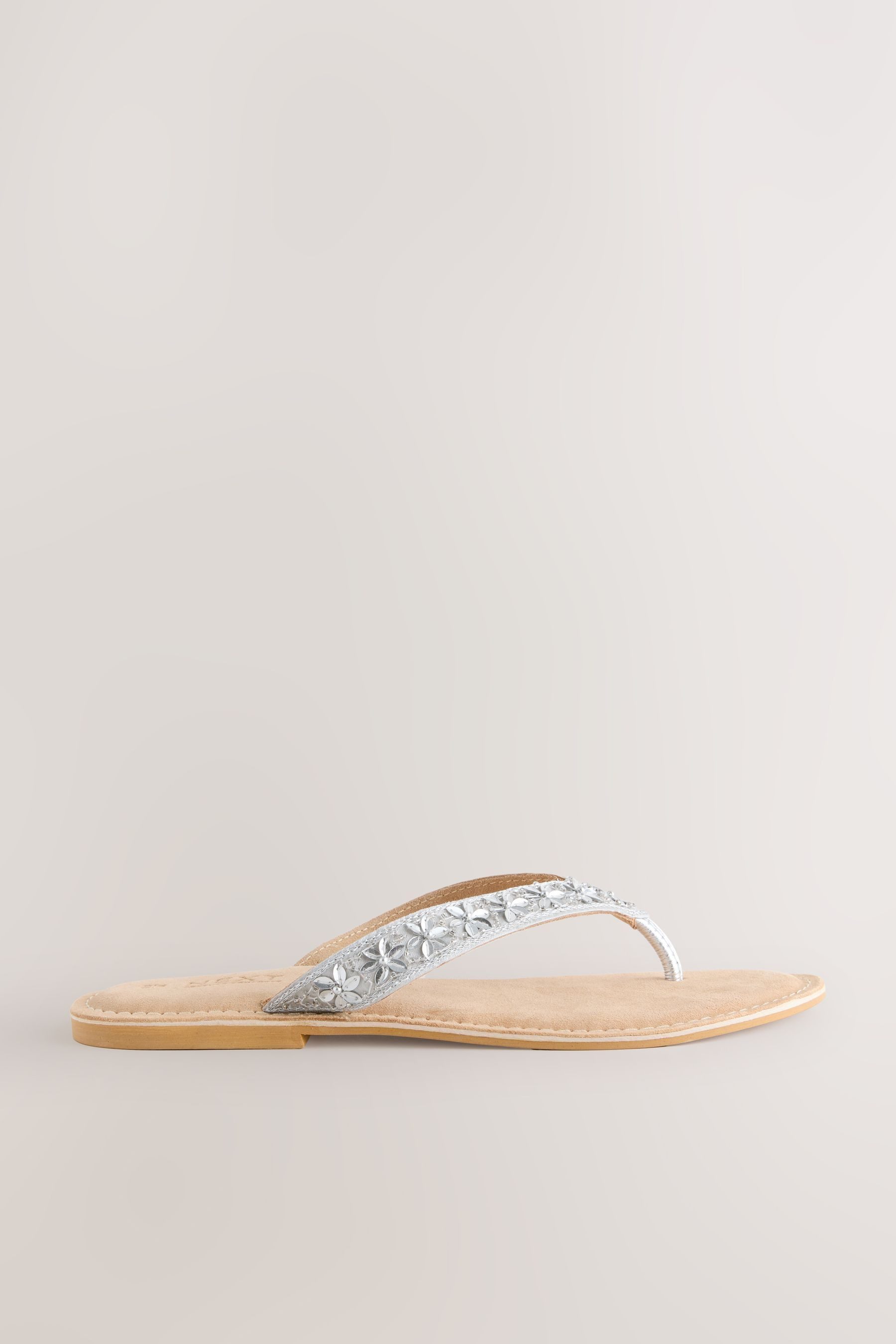 Next Forever Comfort® Zehenriemen-Sandale mit Perlen Sandale (1-tlg)