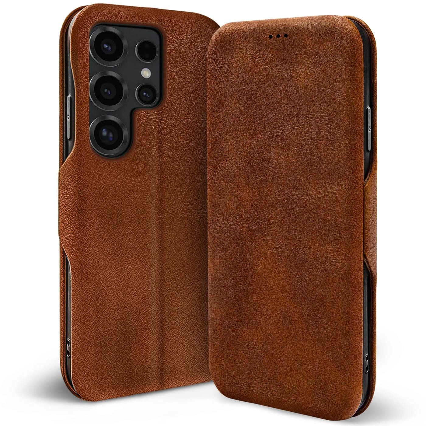 CoolGadget Handyhülle Business Premium Hülle Für Samsung Galaxy S26 Ultra 6,9 Zoll, Handy Tasche mit Kartenfach für Samsung S26 Ultra 5G Schutzhülle