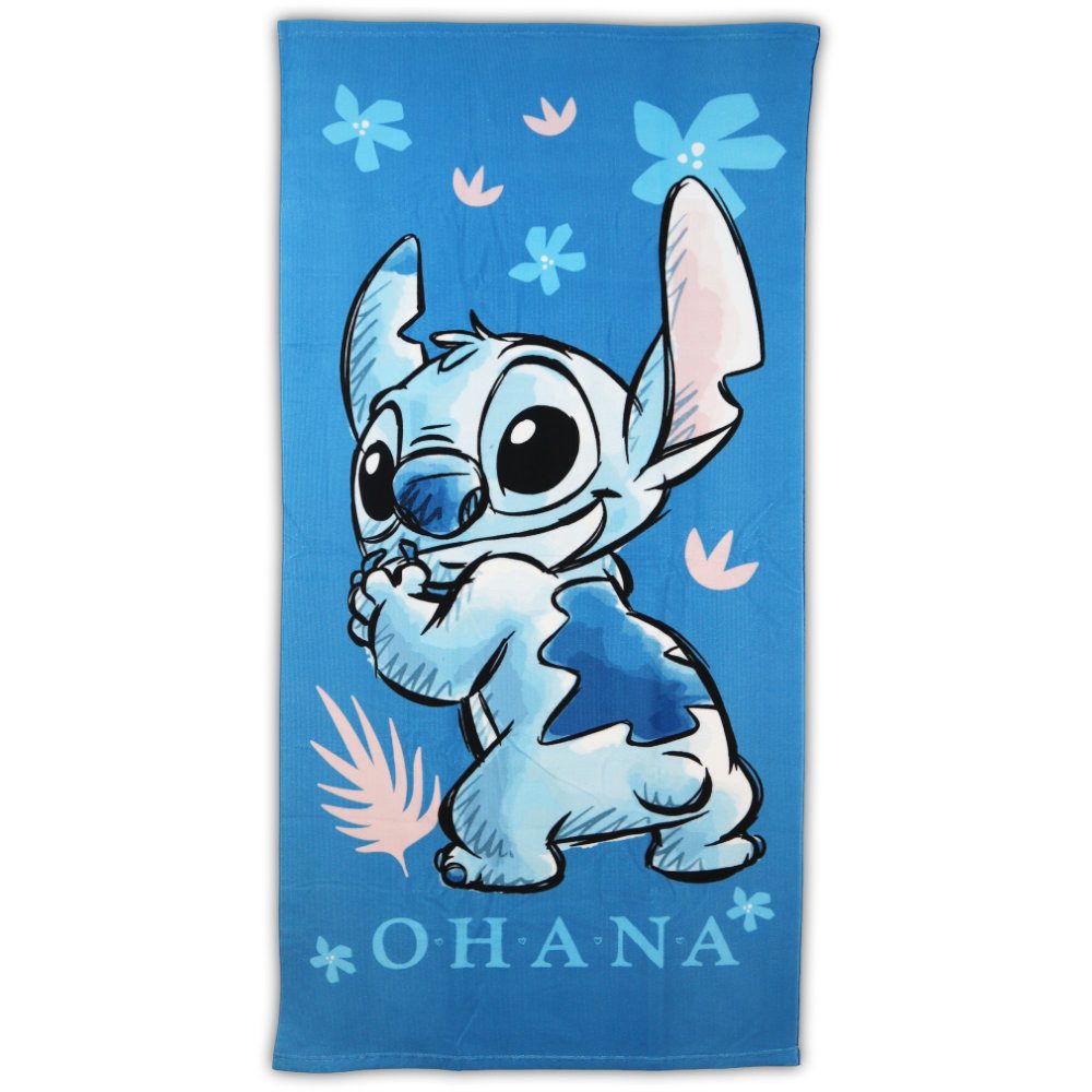 Disney Strandtuch Disney Lilo und Stitch Mikrofaser Badetuch XL 70x140 cm