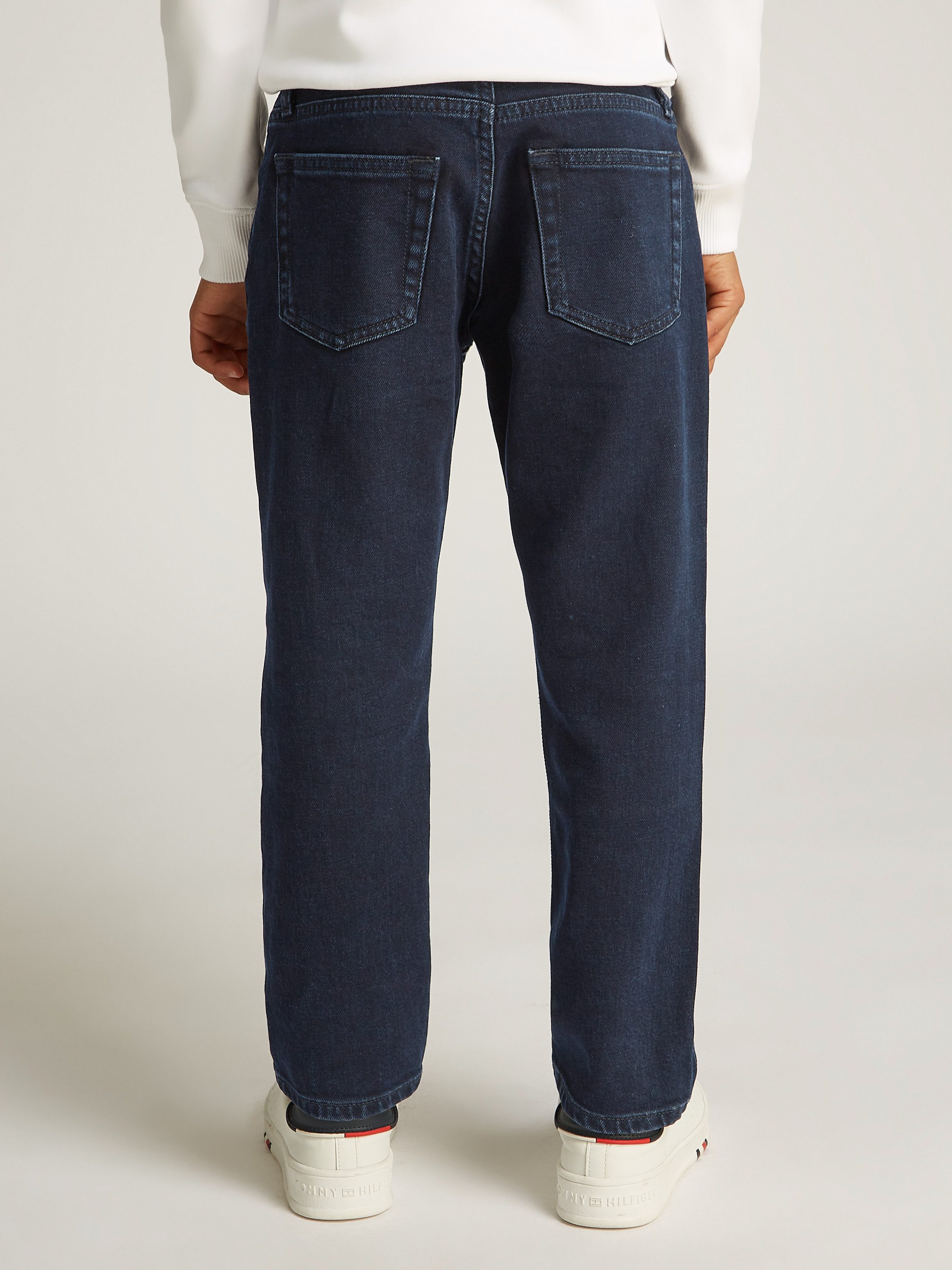 Calvin Klein Jeans Dad-Jeans BLUE OD BLACK DAD CF für Kinder bis 16 Jahre mit Lederpatch