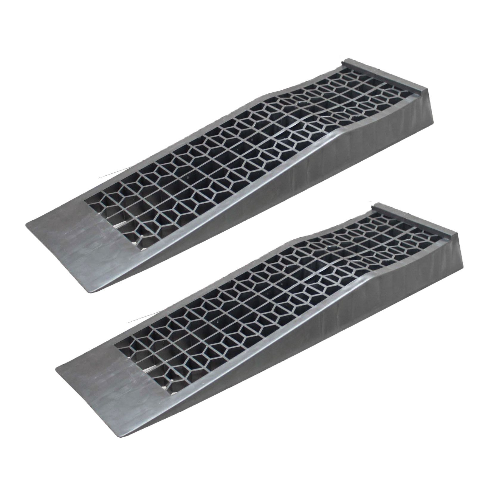 TRUTZHOLM Auffahrrampe Kunststoff 2x Ausgleichskeil extra flach PKW, Wohnwagen und Wohnmobil