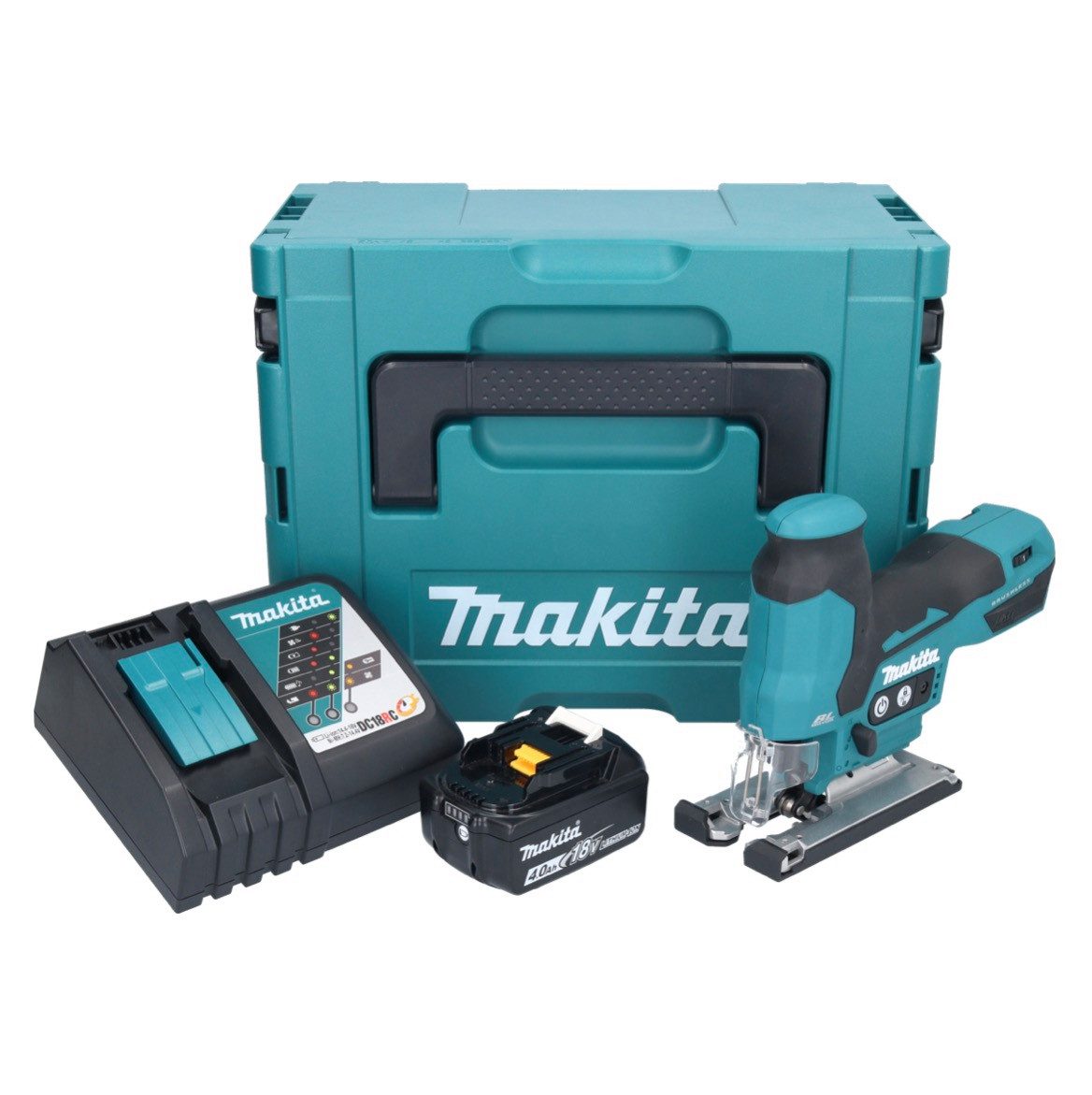 Makita Akku-Stichsäge DJV 185 RM1J Akku Pendelhubstichsäge 18 V Brushless + 1x Akku 4,0 Ah