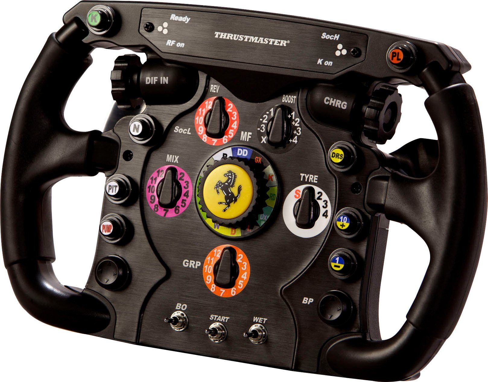 Thrustmaster Ferrari F1 Wheel AddOn Controller, Gebürstete „Push & Pull”  Gangschalthebel aus Metall im echten F1-Stil