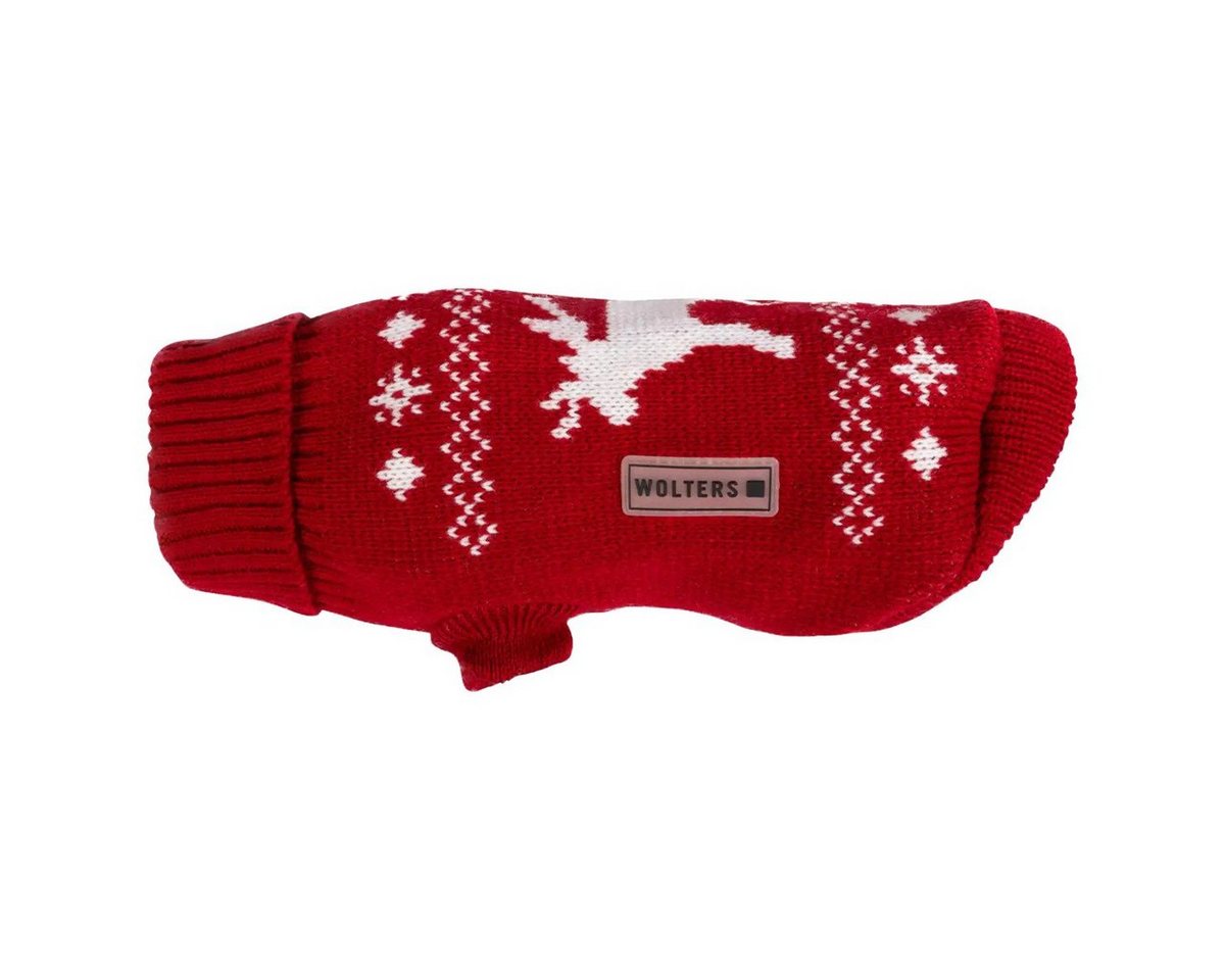 Thumbnail - Wolters Hundepullover Strickpullover Elch für Mops & Co. rot/weiß