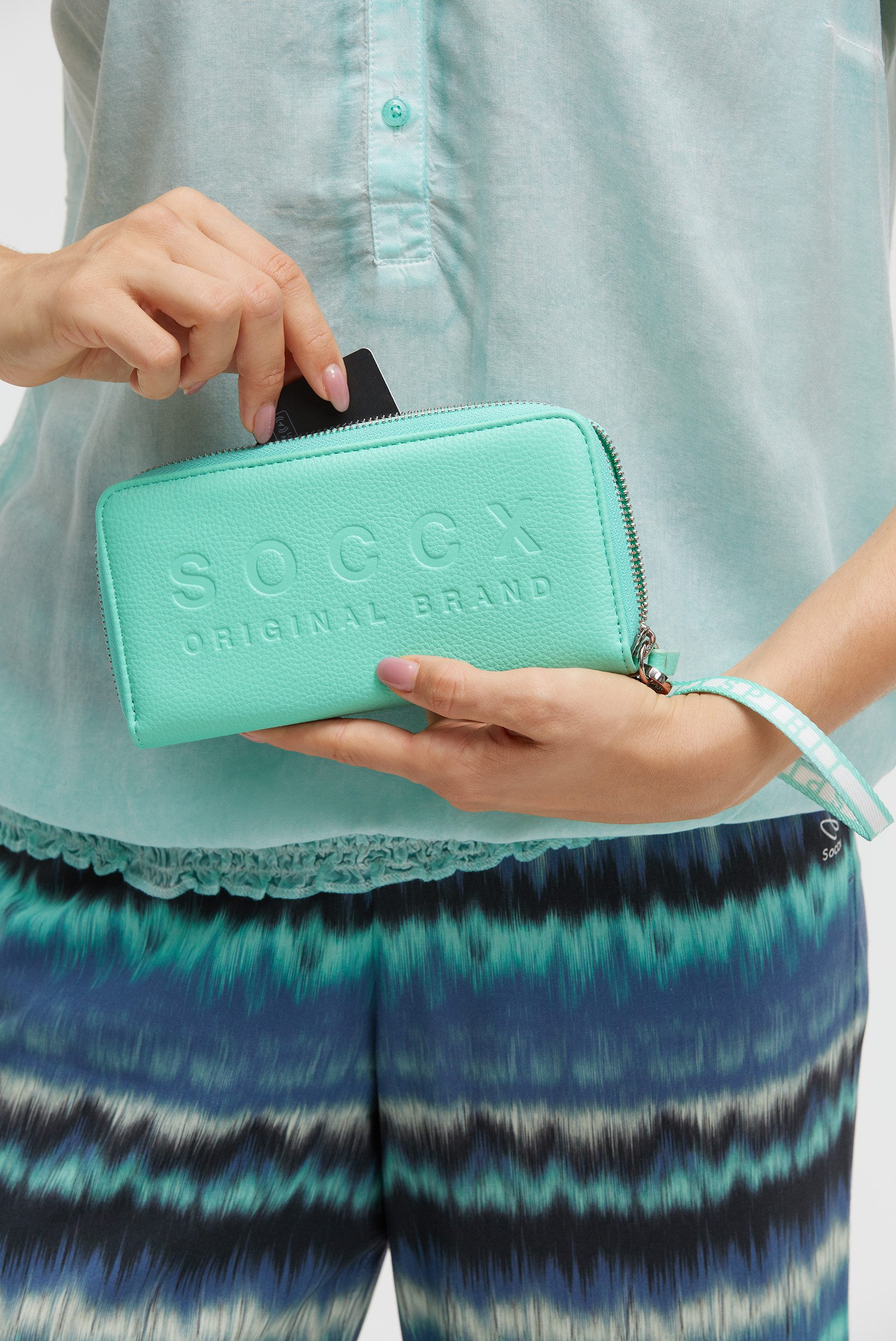 SOCCX Geldbörse, Logo-Prägung