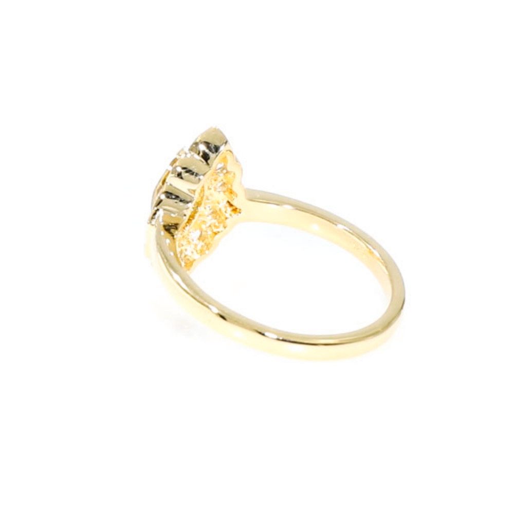 Cavill Silberring Cavill Ring Sterlingsilber vergoldet mit 0,84 ct Gelbzirkon & Zirkonen (1-tlg)