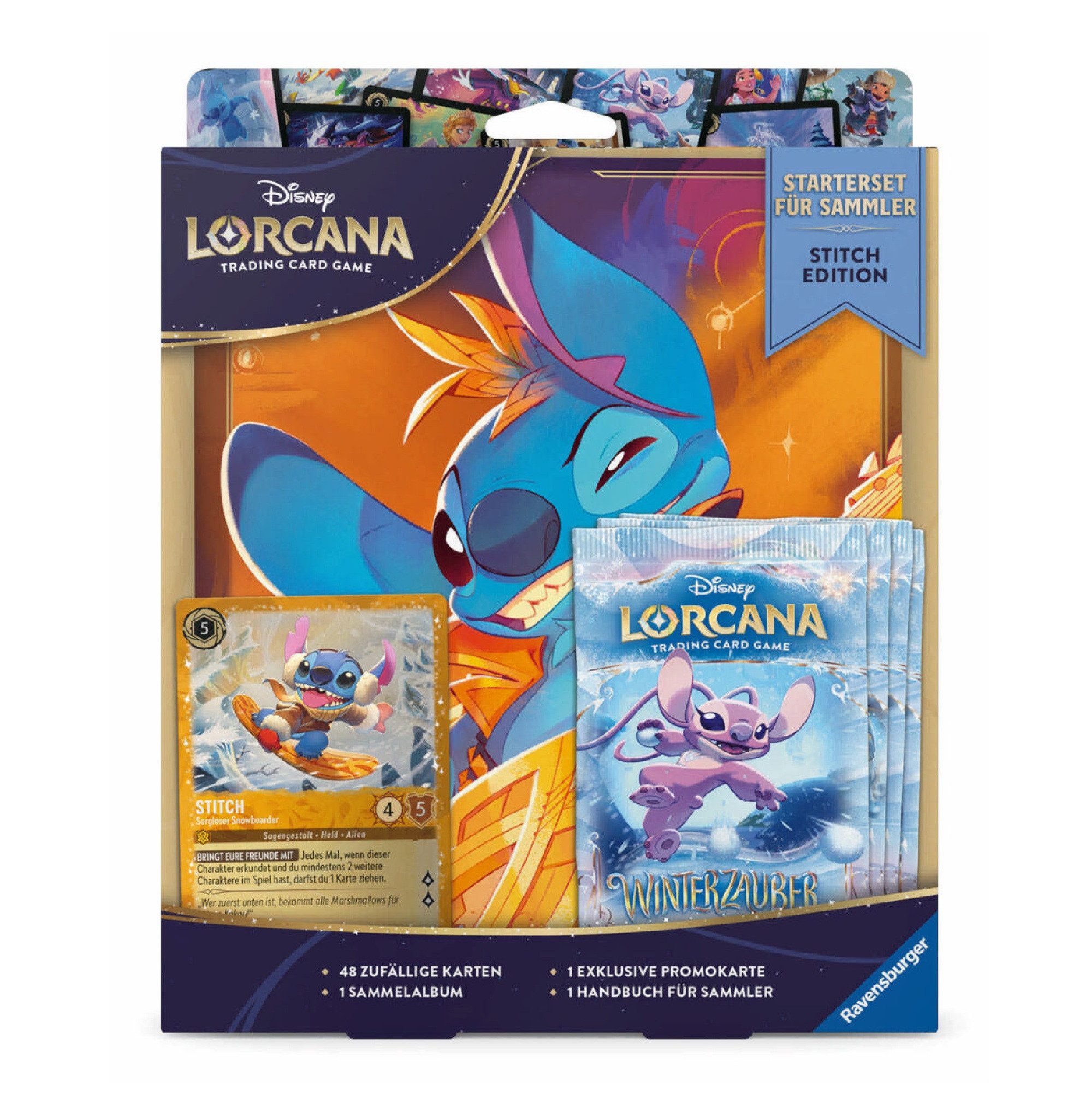 Ravensburger Sammelkarte Disney Lorcana Winterzauber Starterset Stitch DE