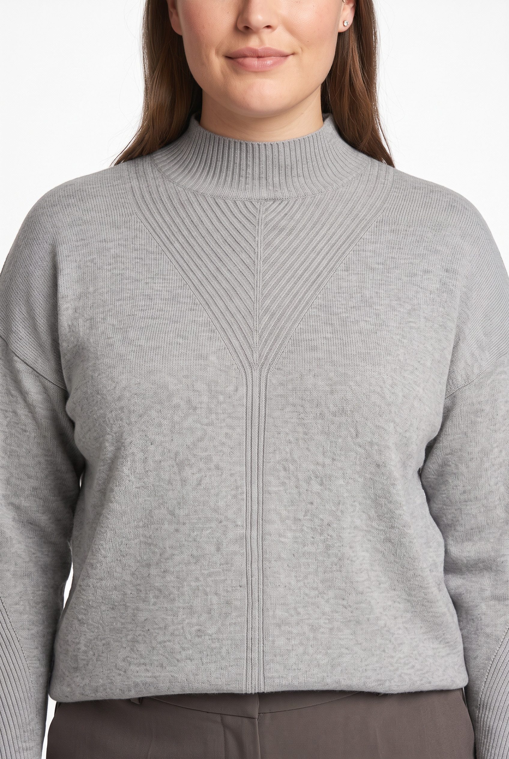 ONLY CARMAKOMA Stehkragenpullover CARPRINCESS LS HIGHNECK KNT NOOS Viskosemischung, normal geschnitten – Bild 2 von 5