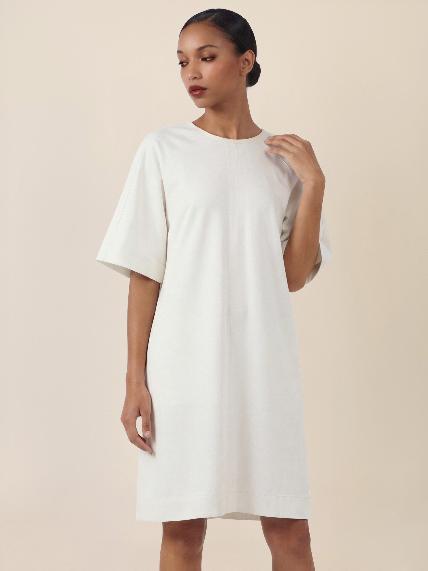 Apart Midikleid mit Bindeband hinten