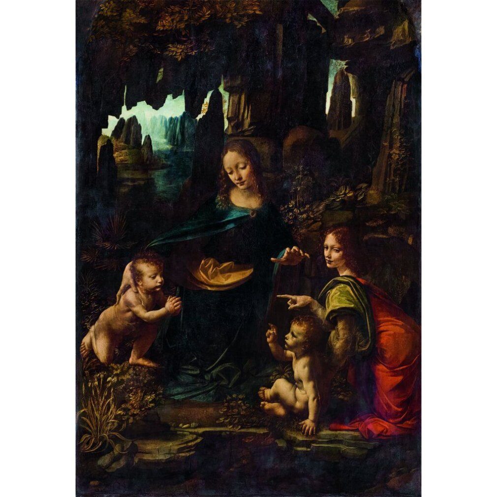 Clementoni® Puzzle Museum Leonardo Die Jungfrau von den Felsen Puzzle 1000pcs, Puzzleteile