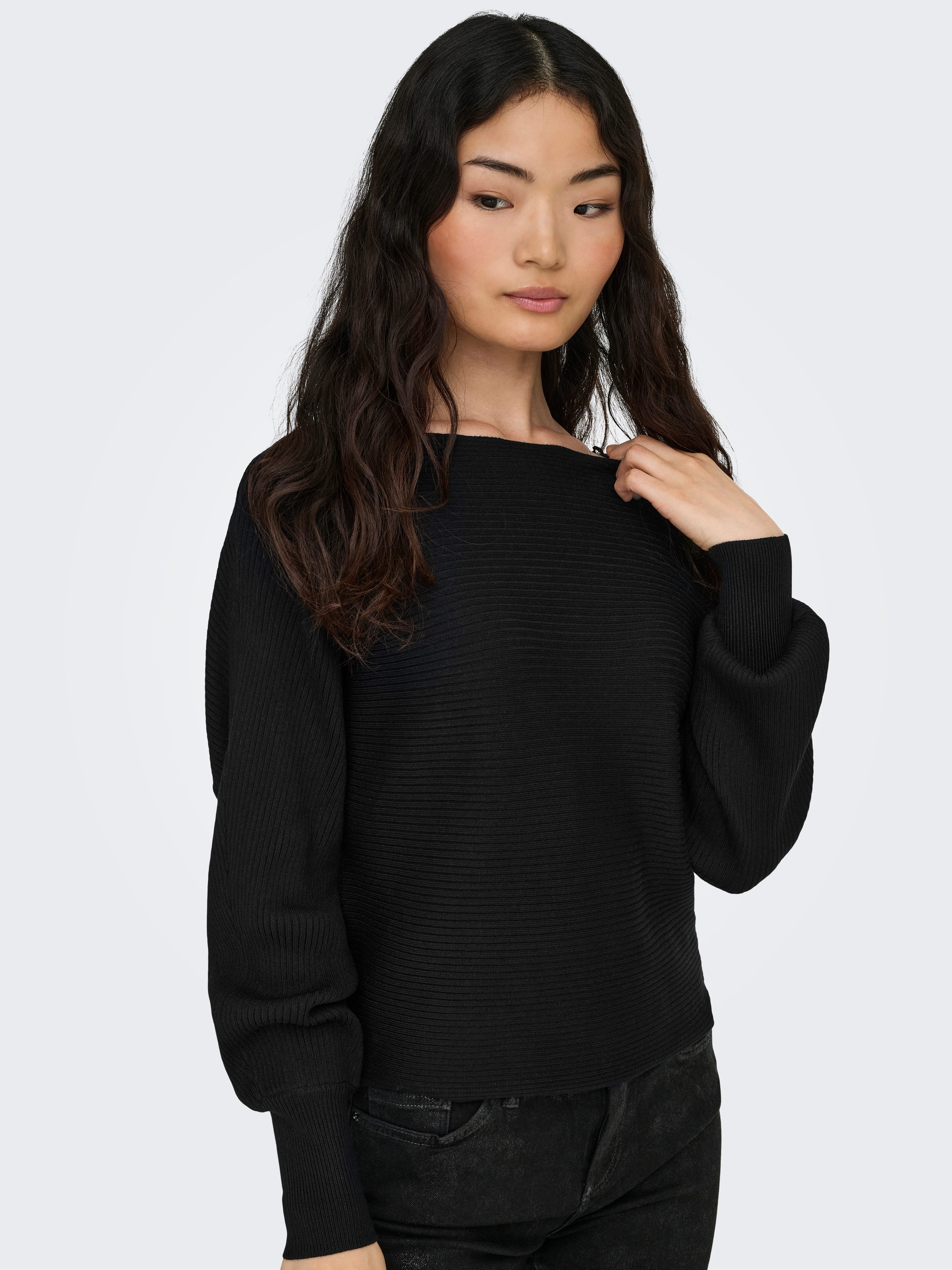 ONLY Strickpullover ONLADALINE L/S SHORT PULLO KNT NOOS Viskosemischung, regular fit