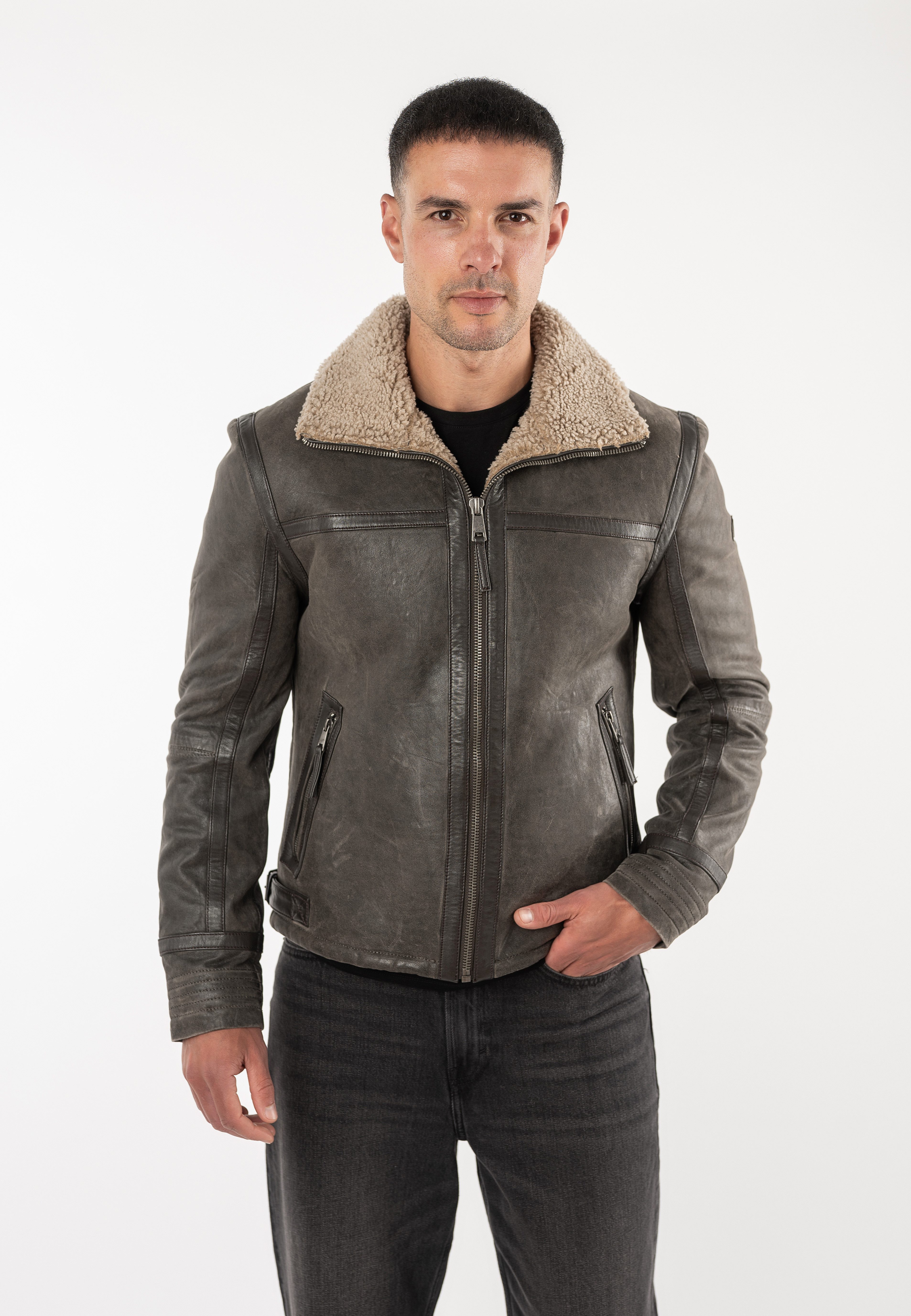 Mauritius Lederjacke MMArcticon mit Umlegekragen, Regular Fit – Bild 2 von 5