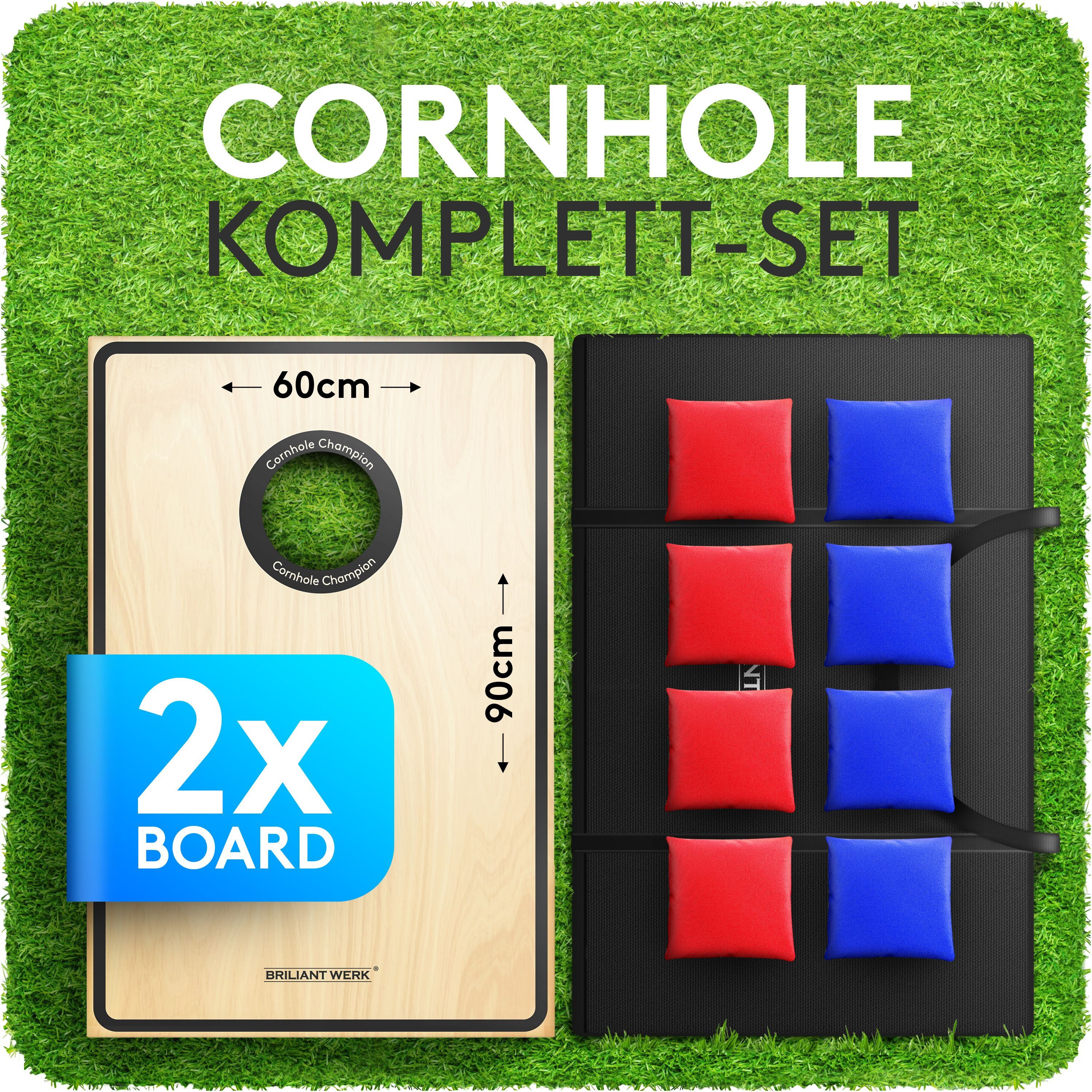Briliantwerk Spielzeug-Gartenset Cornhole Spiel Outdoor, 11-teiliges Echtho günstig online kaufen