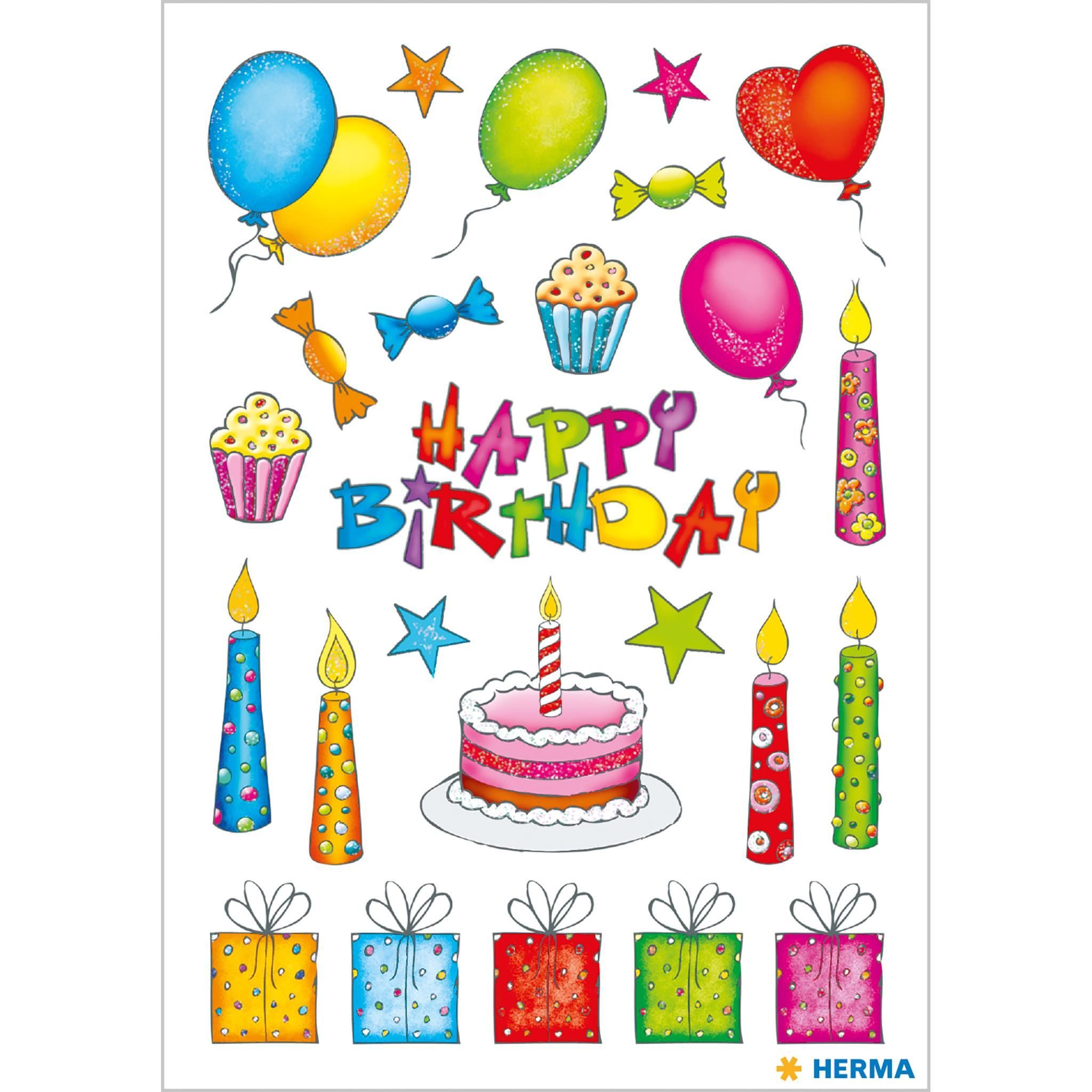 HERMA Sticker Herma Sticker DECOR Geburtstag beglimmert 2 Bl
