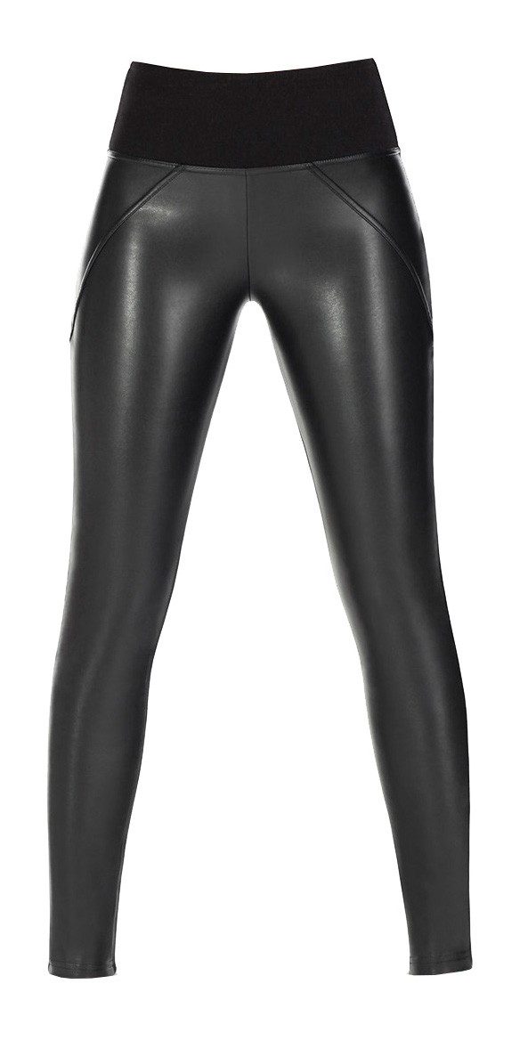 Bas Bleu Shapingleggings teilw. Lederoptik formend günstig online kaufen