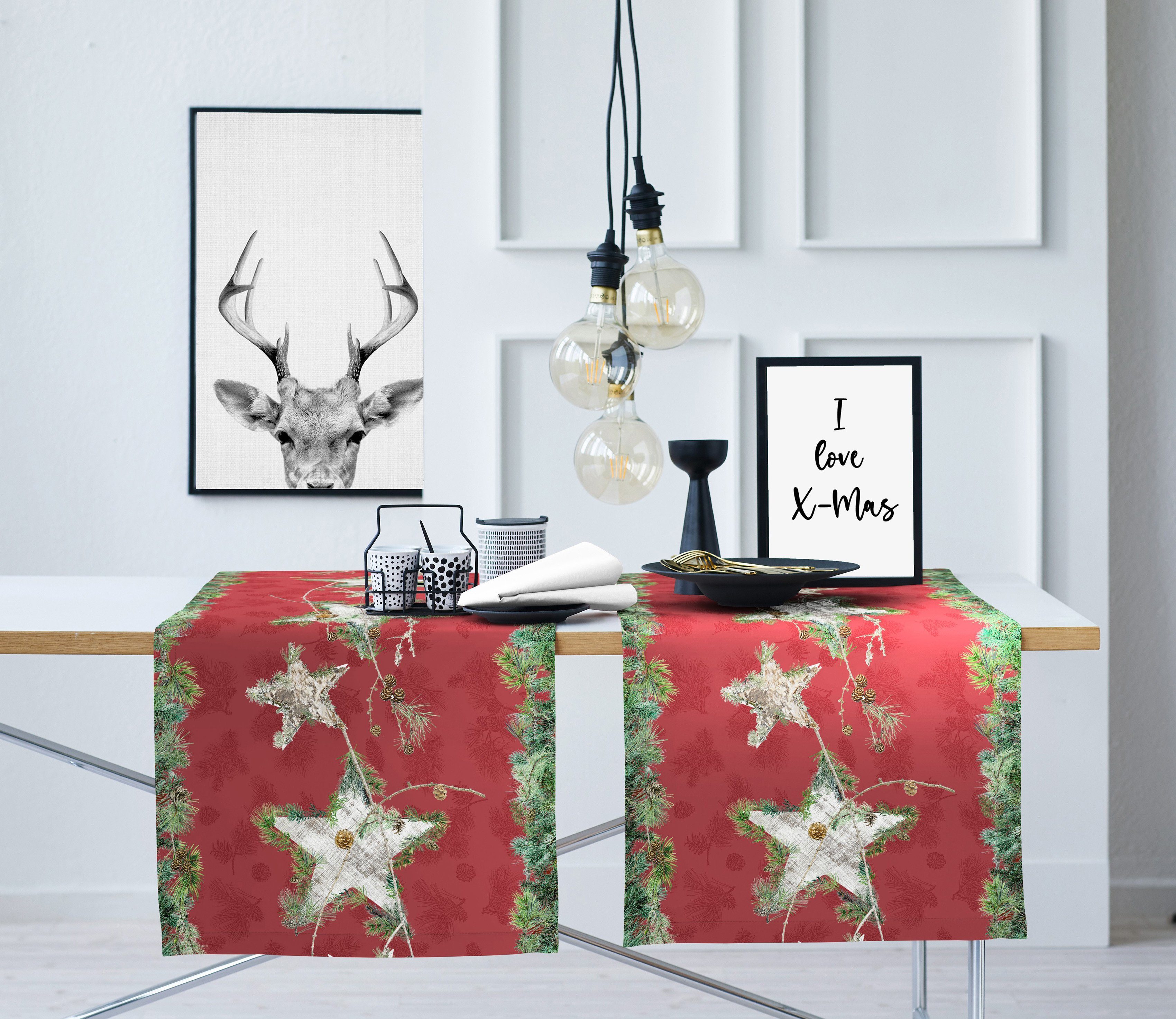 APELT Tischläufer 9531 WINTERWELT, Weihnachtsdeko, Weihnachten (1-tlg), Digitaldruck – Bild 2 von 3