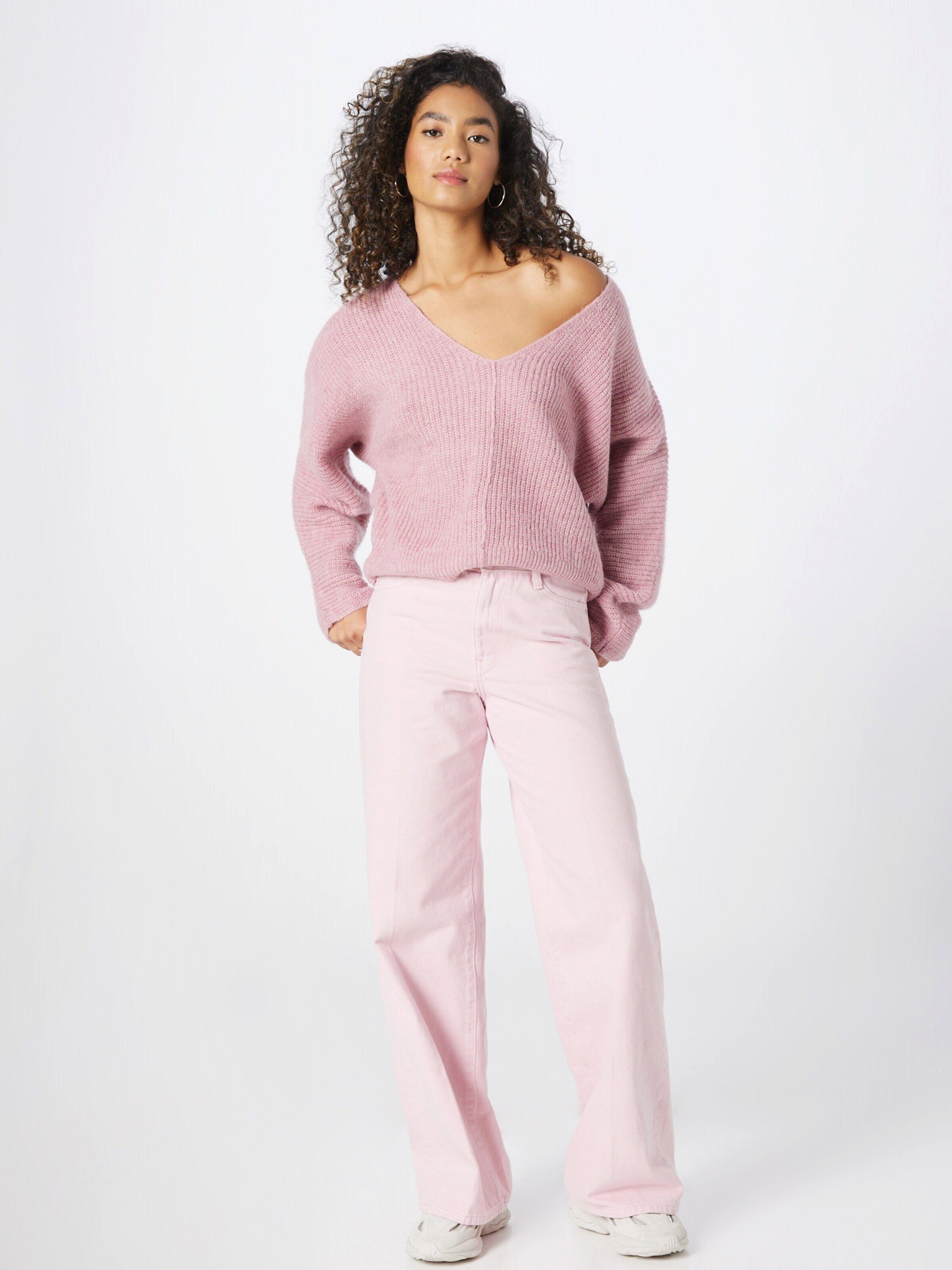 Esprit Collection Plain/ohne 5 LIGHT PINK Esprit Details (1-tlg) Strickpullover