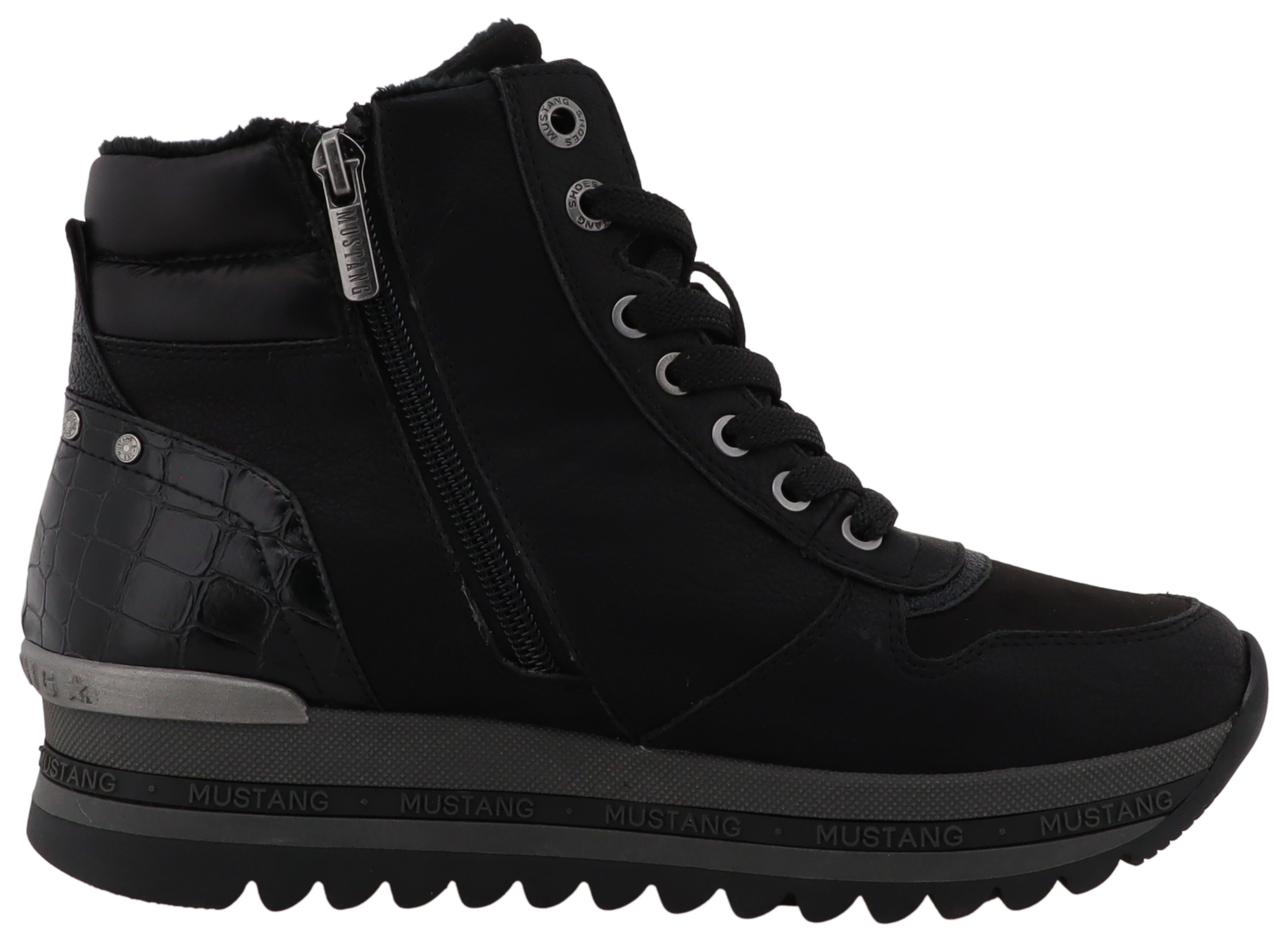 Mustang Shoes Urbana Winterboots Plateausneaker, Winterboots mit Warmfutter