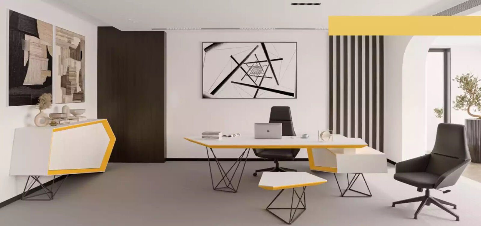 Europa Couchtisch in Arbeitszimmermöbel (1-St., Gelb Couchtisch JVmoebel Moderner Couchtisch), nur Beistelltische 1x Design Made