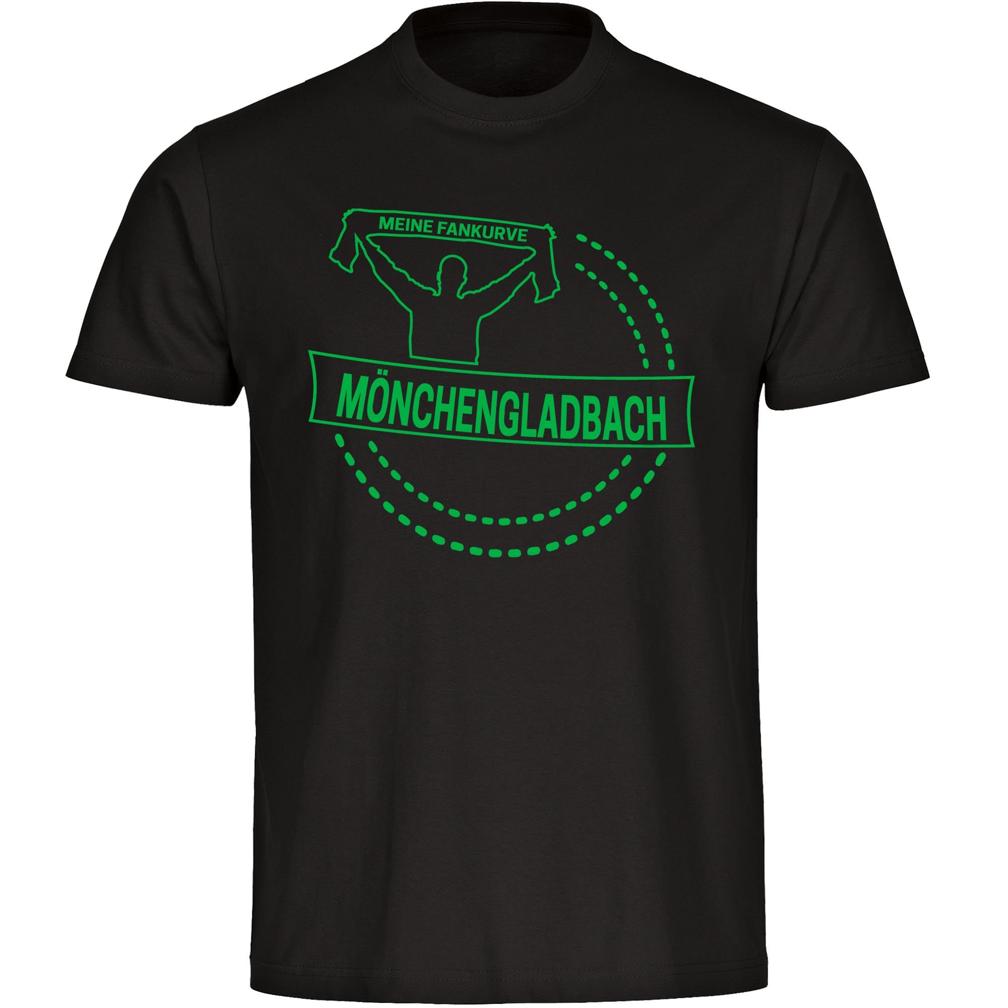 multifanshop T-Shirt Herren Mönchengladbach - Meine Fankurve - Männer