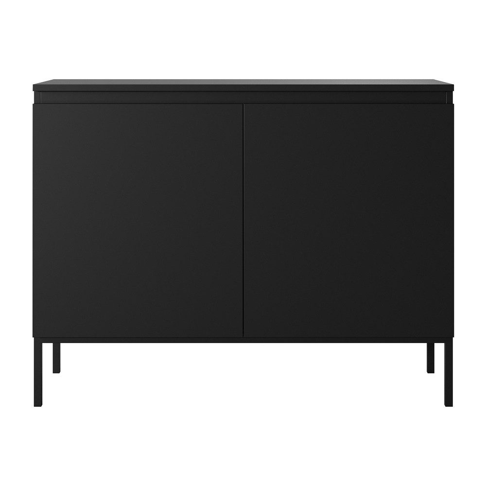 Selsey Sideboard BEMMI, 2-türig mit 4 Fächern, Metallgestell in Schwarz günstig online kaufen
