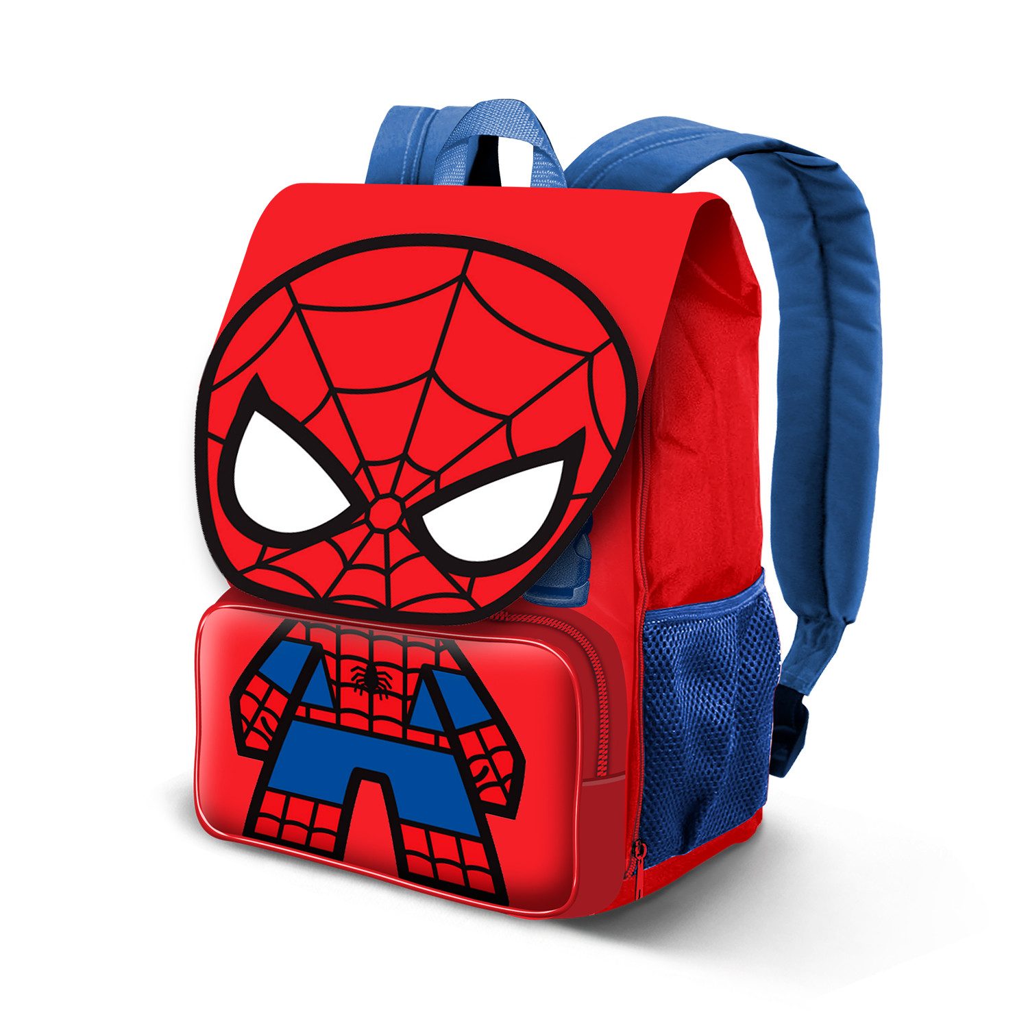 Karactermania Kindergartentasche Marvel Spiderman Kleiner Rucksack Kinderrucksack Vorschulrucksack, stylische Frontklappe