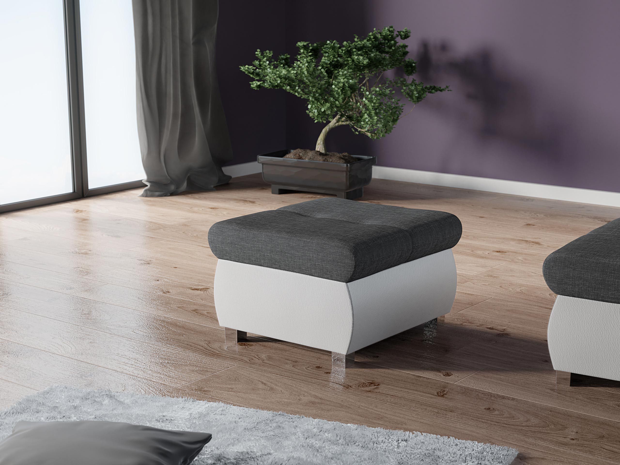 MIRJAN24 Polsterhocker Orkan Klein, Holzkonstruktion, 60x60x39 günstig online kaufen