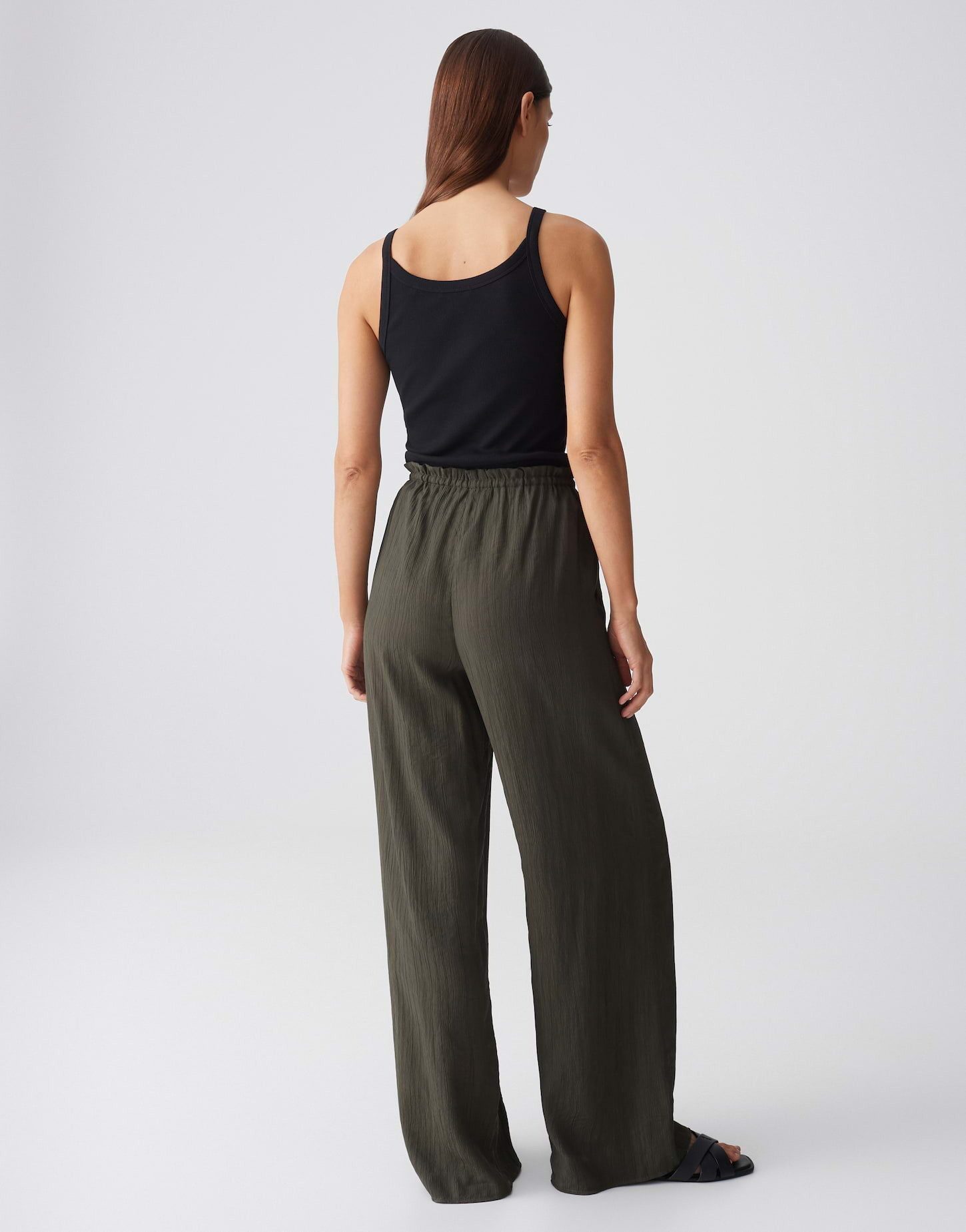 OPUS Stoffhose Marou sunset aus Webware mit Crinkle Effekt Mit Eingrifftaschen für praktische Alltagslooks