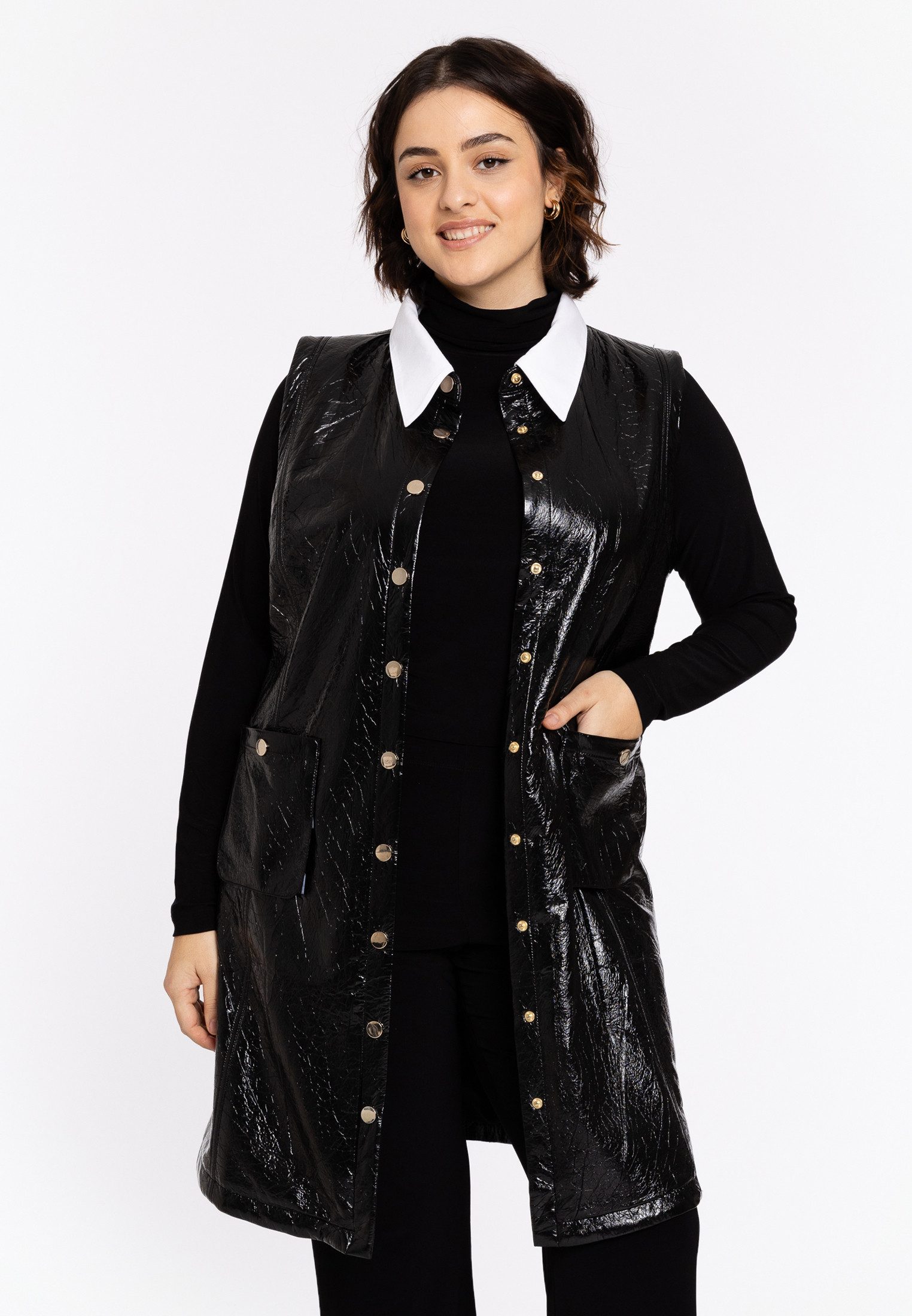 YOEK Midikleid Damen Kleid ärmellos ohne Arm