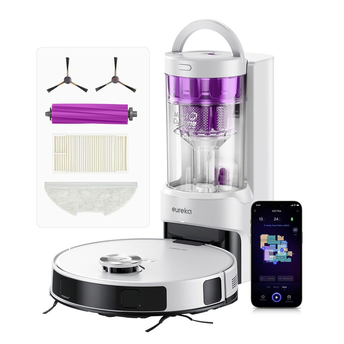 Saugroboter E20 PLUS mit Absaugstation