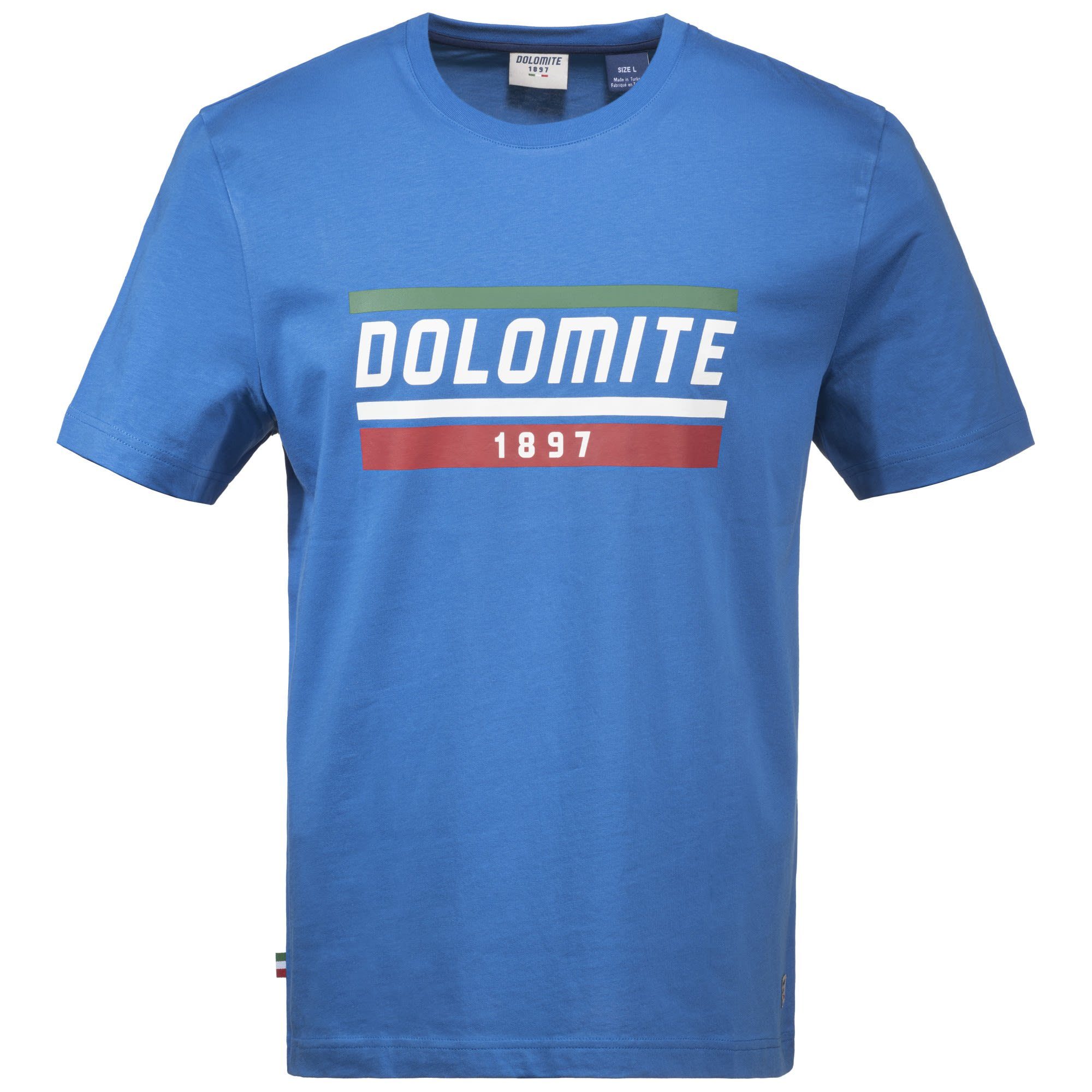 Dolomite T-Shirt Dolomite M Gard Blue Kurzarm-Shirt T-shirt Herren Steel
