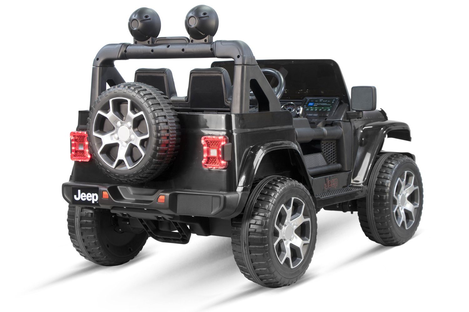 Kinder Elektroauto Jeep Wrangler Rubicon Orange 12V  Kinderfahrzeug Kinderauto 