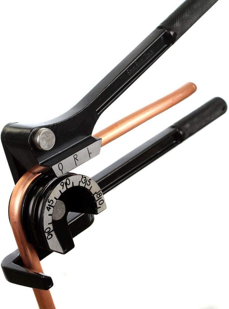 STANLEY Rohrbieger 0-70-451 Rohrbieger Mini für 6,8,10 mm Kupferrohre, 6 -  10 mm, 180 °, Winkelmarkierungen gerändelte Griffe