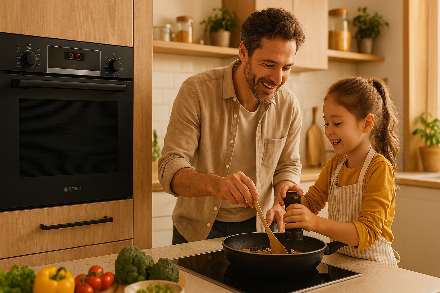 BOSCH Backofen HBA534EB0 schwarz Einbauherd autark 3D Heißluft Teleskopauszug EEK A